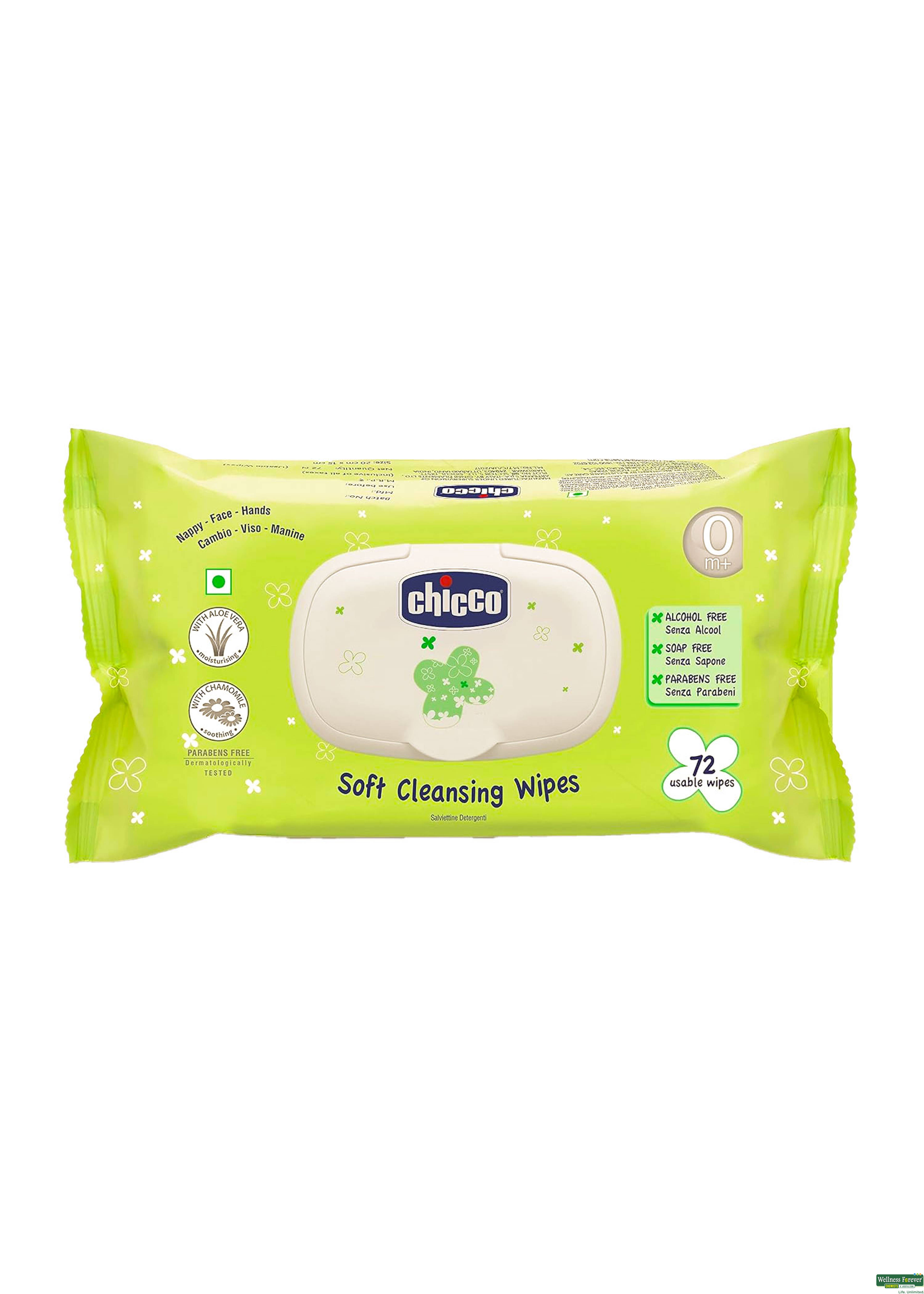 CHICCO WET WIPES STICKER 72 PC-image