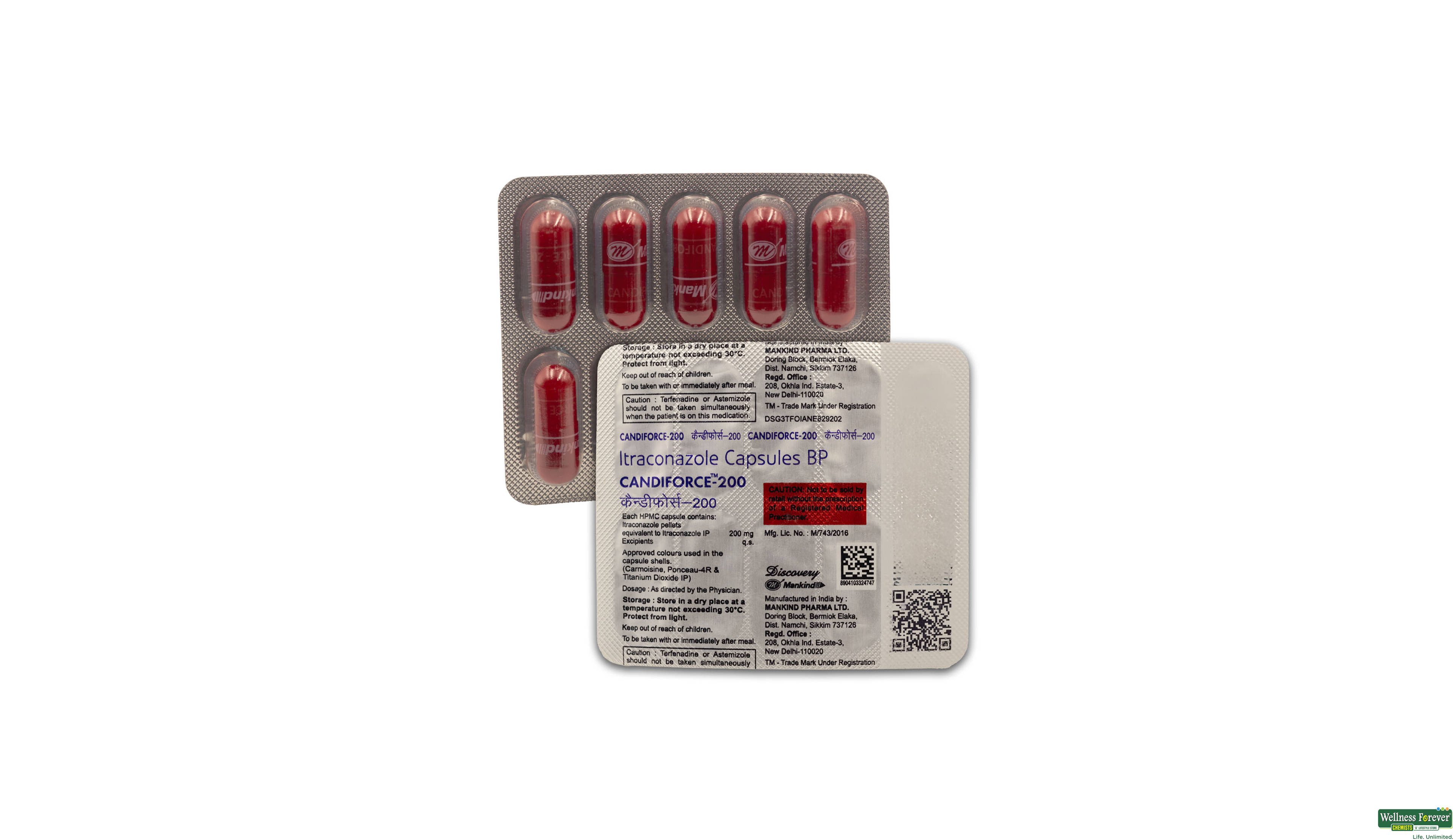 CANDIFORCE 200MG 10CAP- 1, 10CAP, null