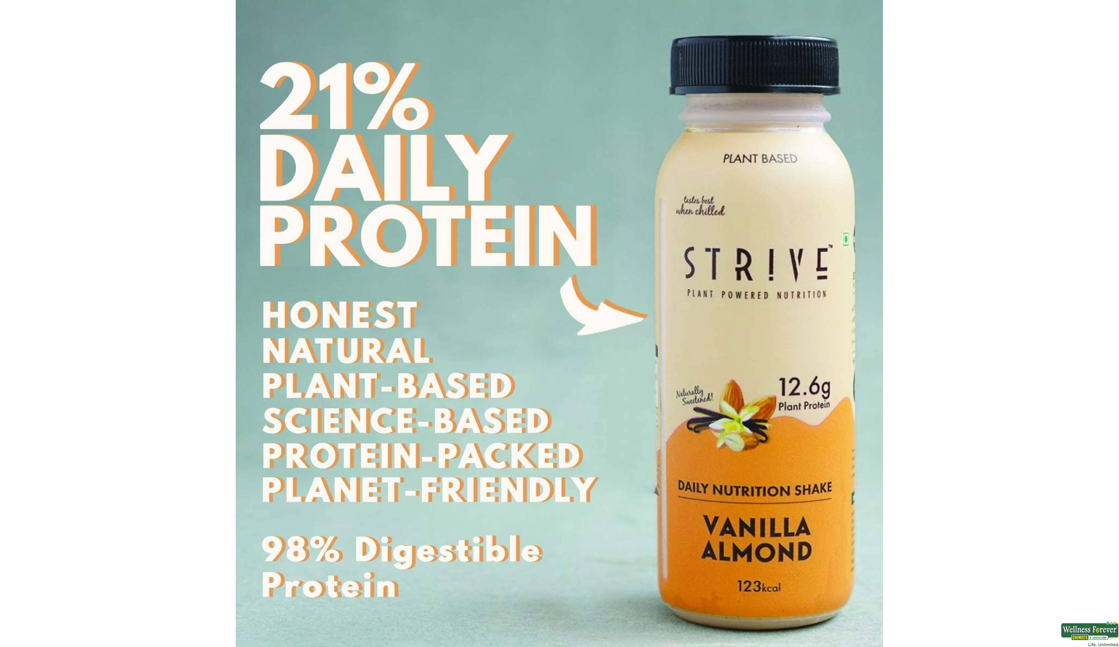 STRIVE NUTRI SHAKE VANILLA ALMOND 200ML- 2, 200ML, null