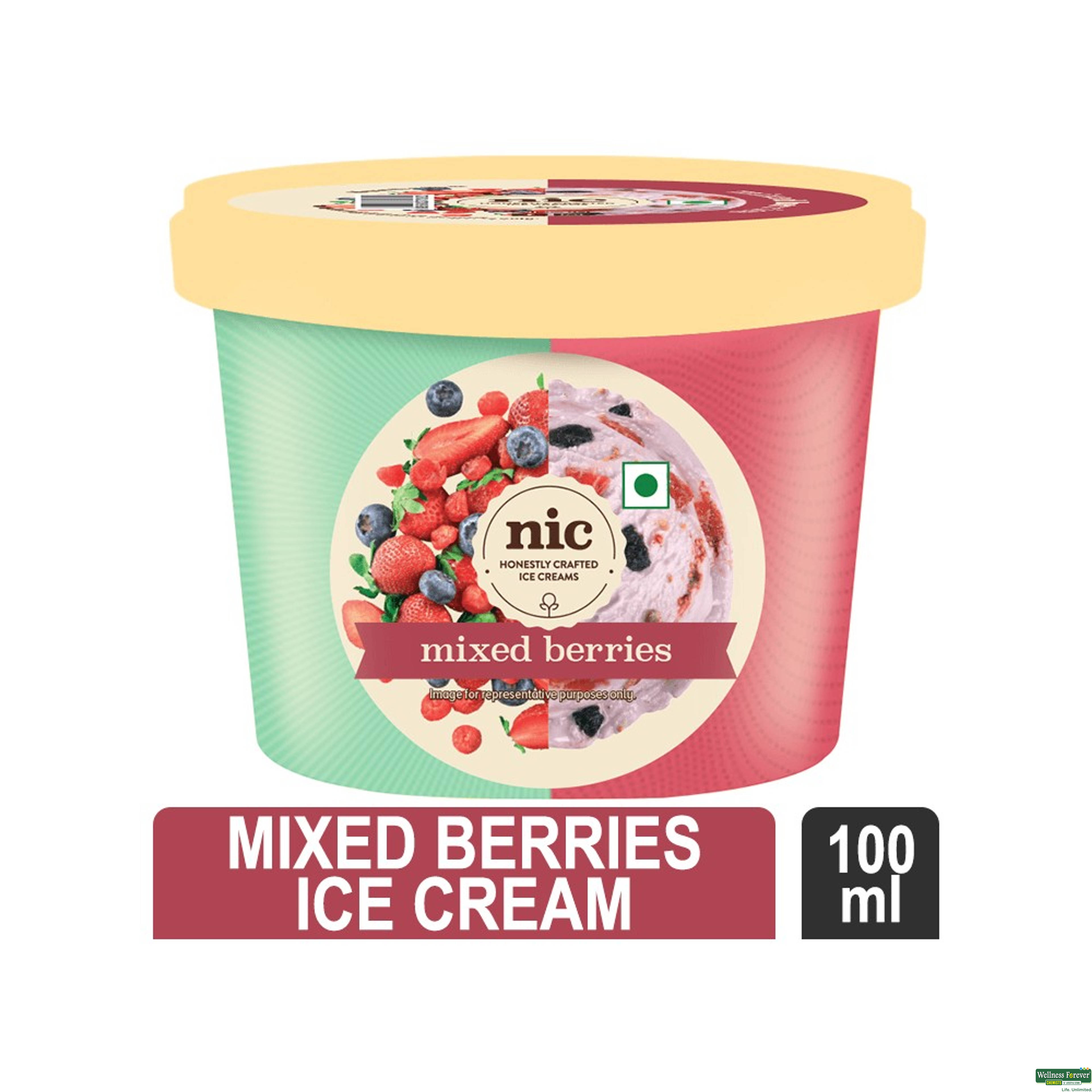 NIC Mix Berries Ice Cream 100ml-image