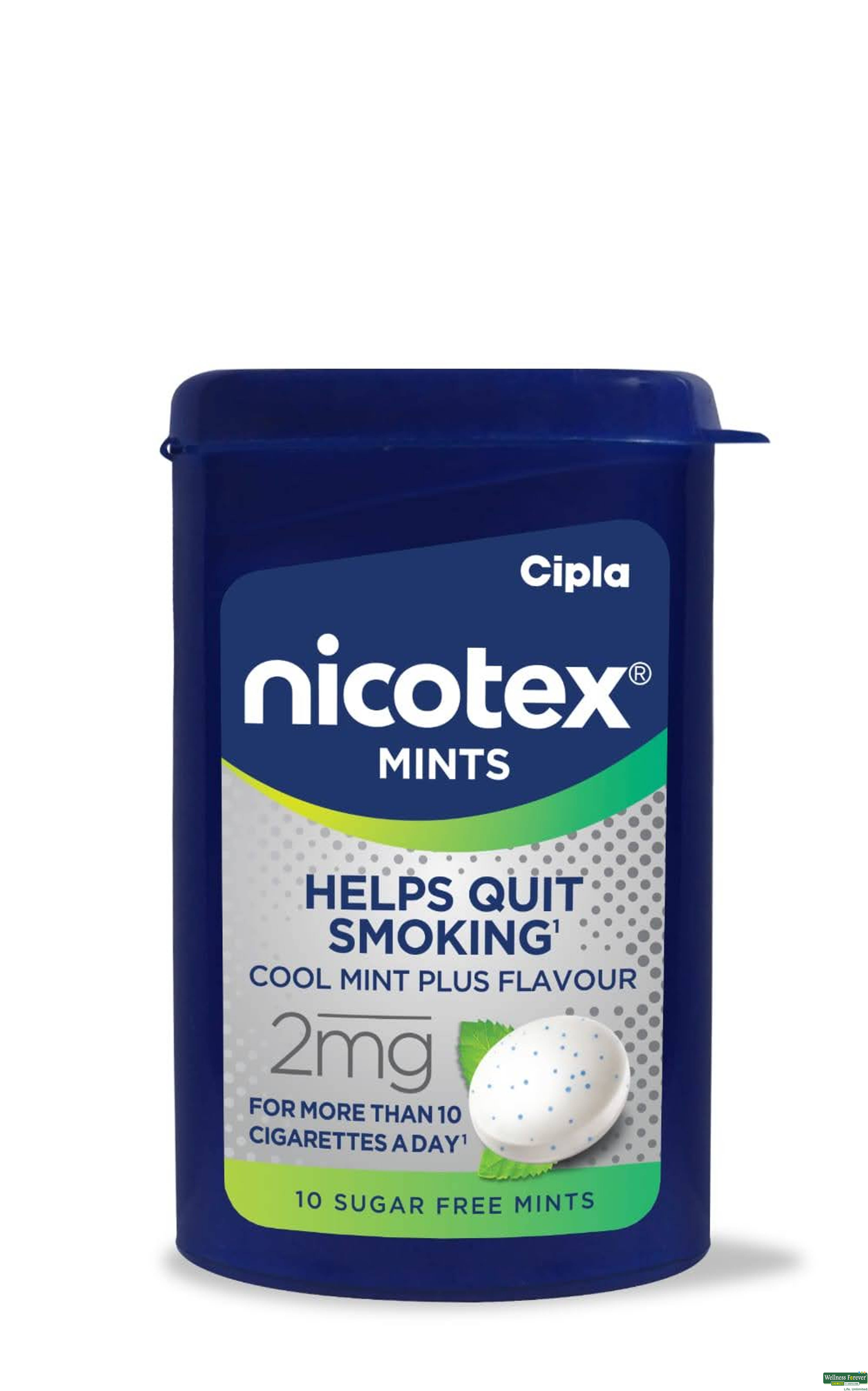 Nicotex-Mint Plus Lozenges Tin 2 Mg-image