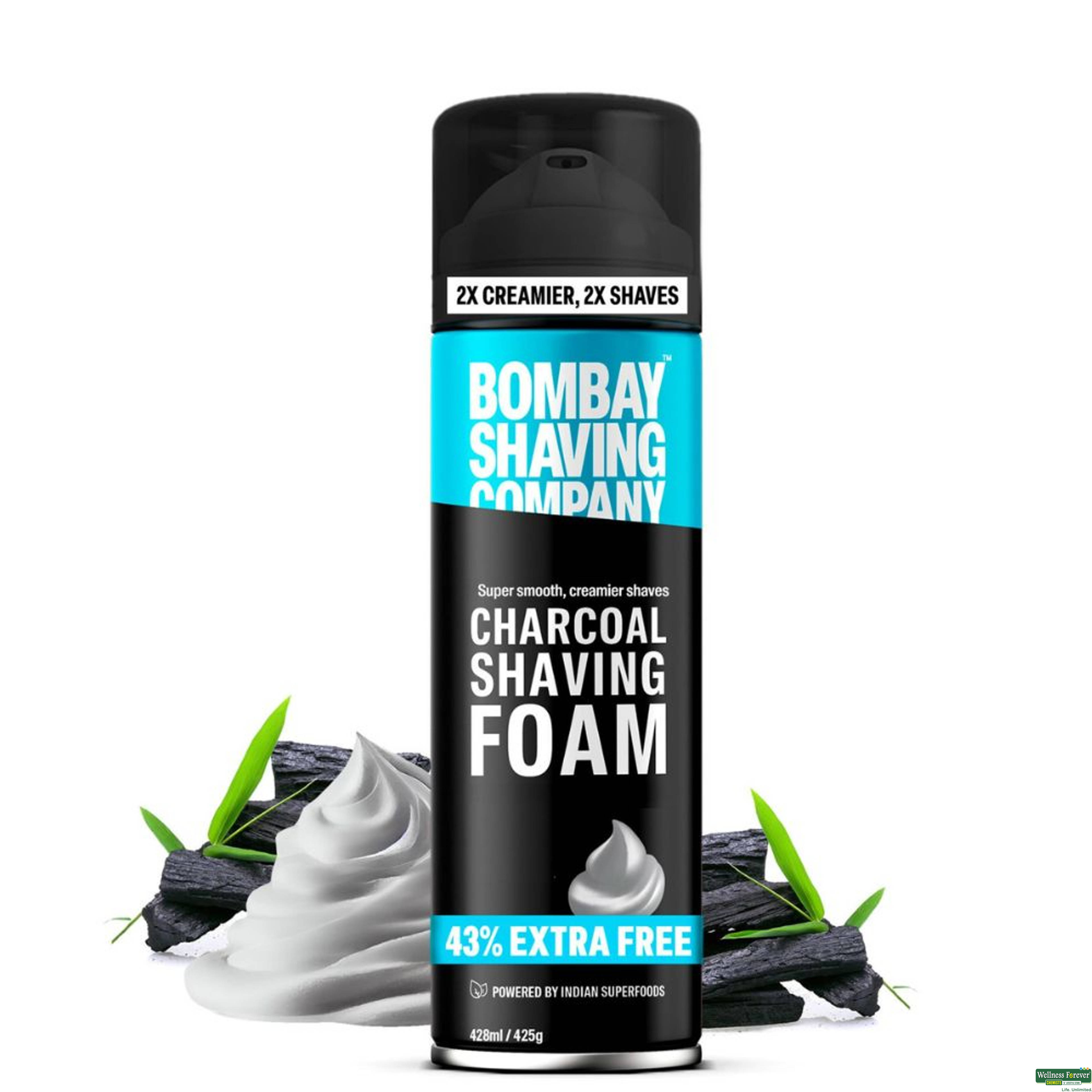 BOMBAY SHAVING SH/FOAM CHARCOAL 425GM-image