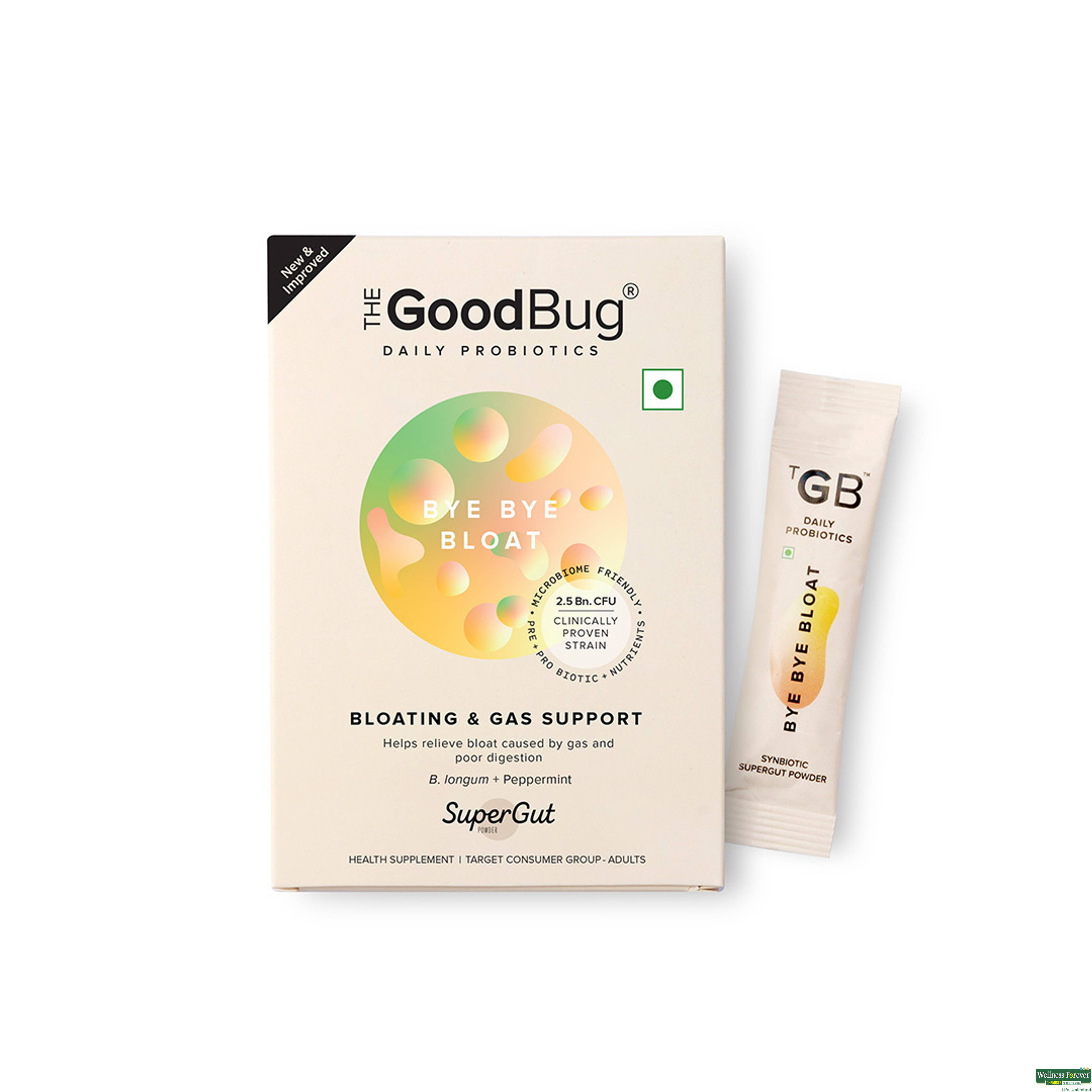 THE GOOD BUG BYE BYE BLOAT 15 SACHET-image