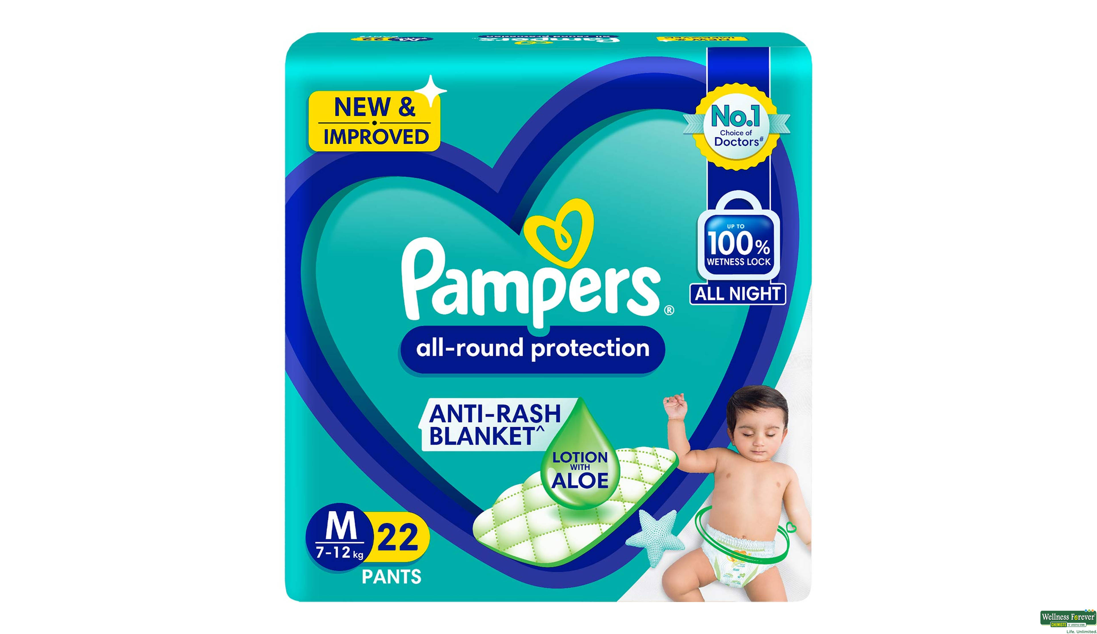 PAMP DIAP PANTS M 22PC- 1, 22PC, null