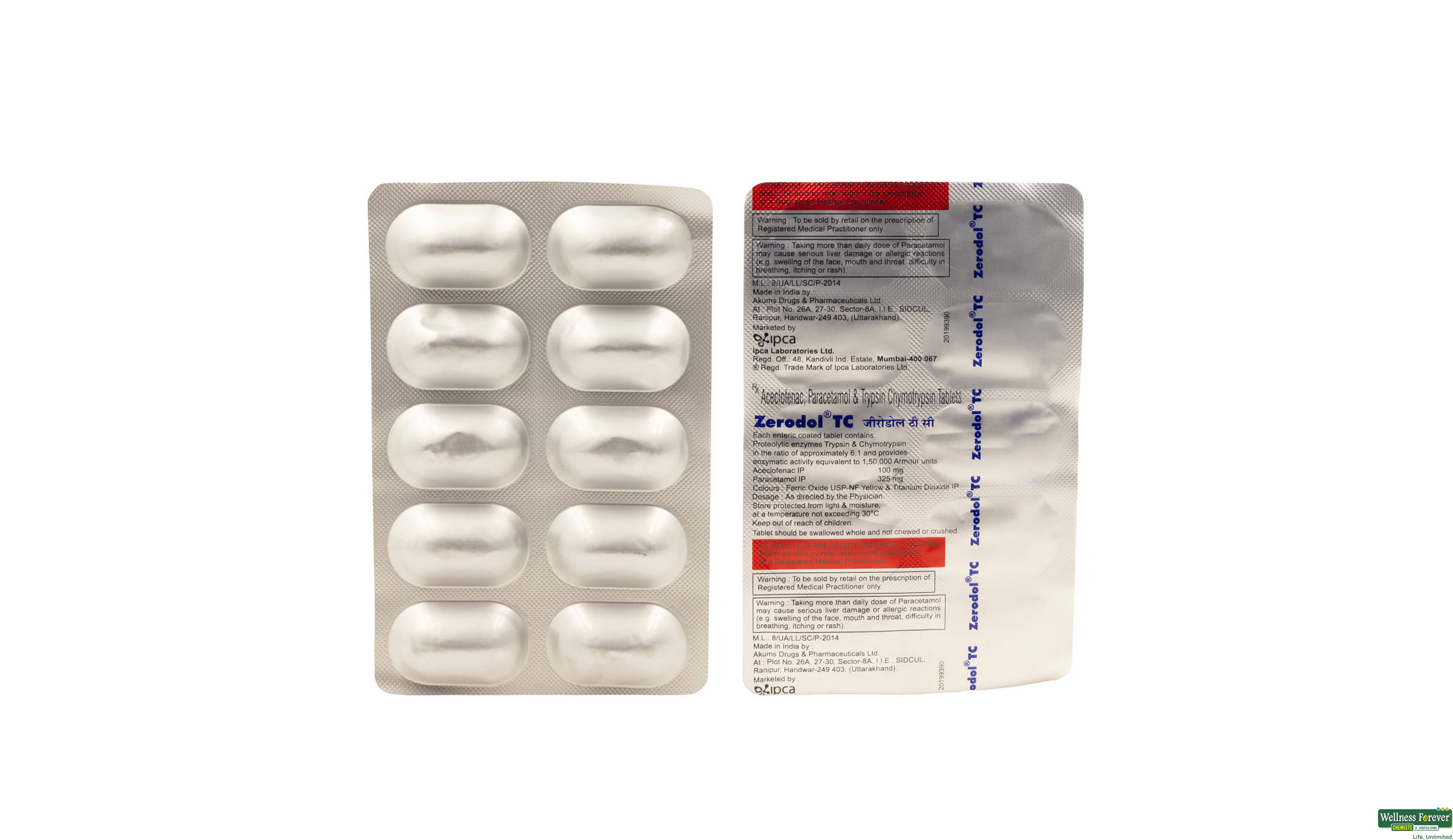 ZERODOL TC 10TAB- 1, 10TAB, null