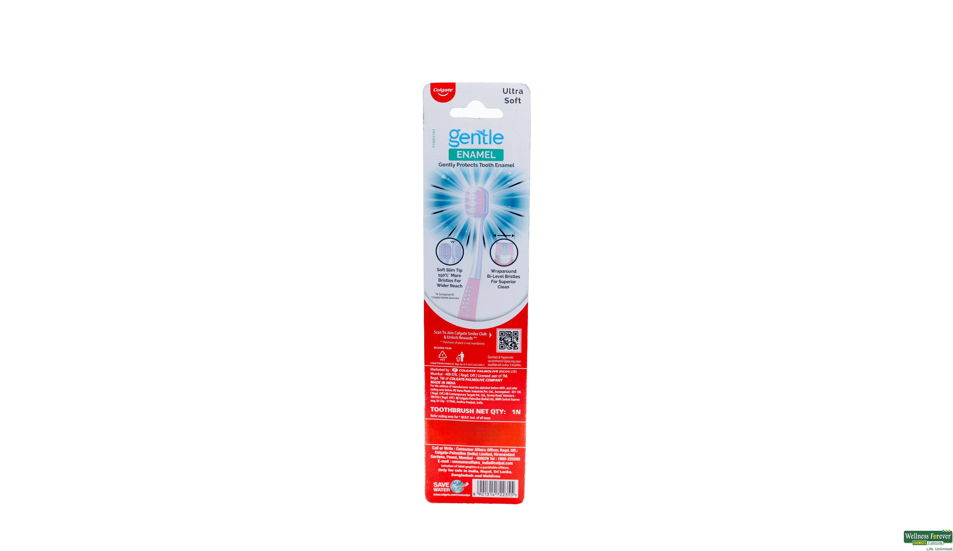 COLG T/BRUSH GENTLE ENAMEL ULTRA SOFT 1PC- 3, 1PC, null