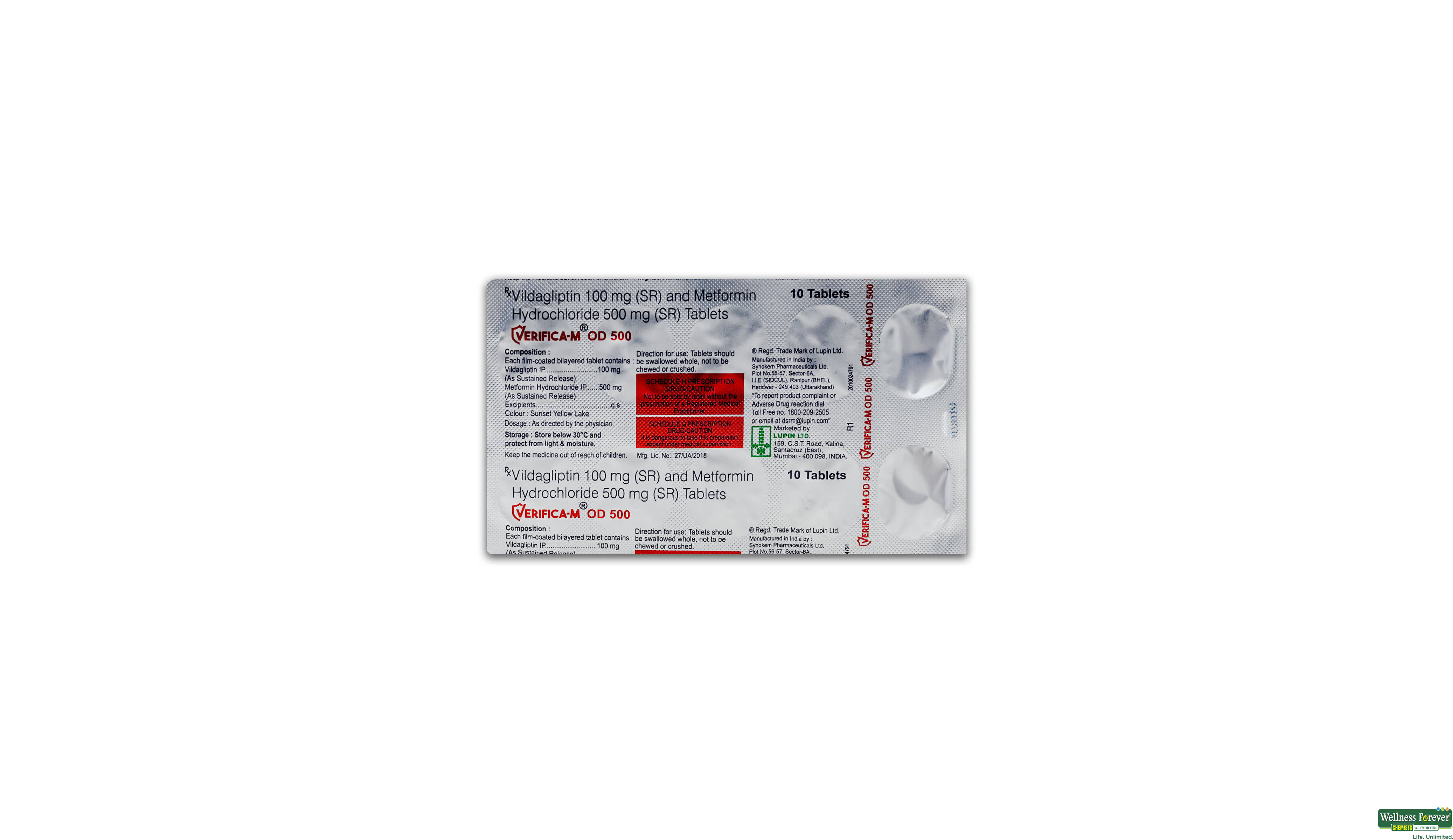 VERIFICA M OD 500MG 10TAB- 1, 10TAB, null