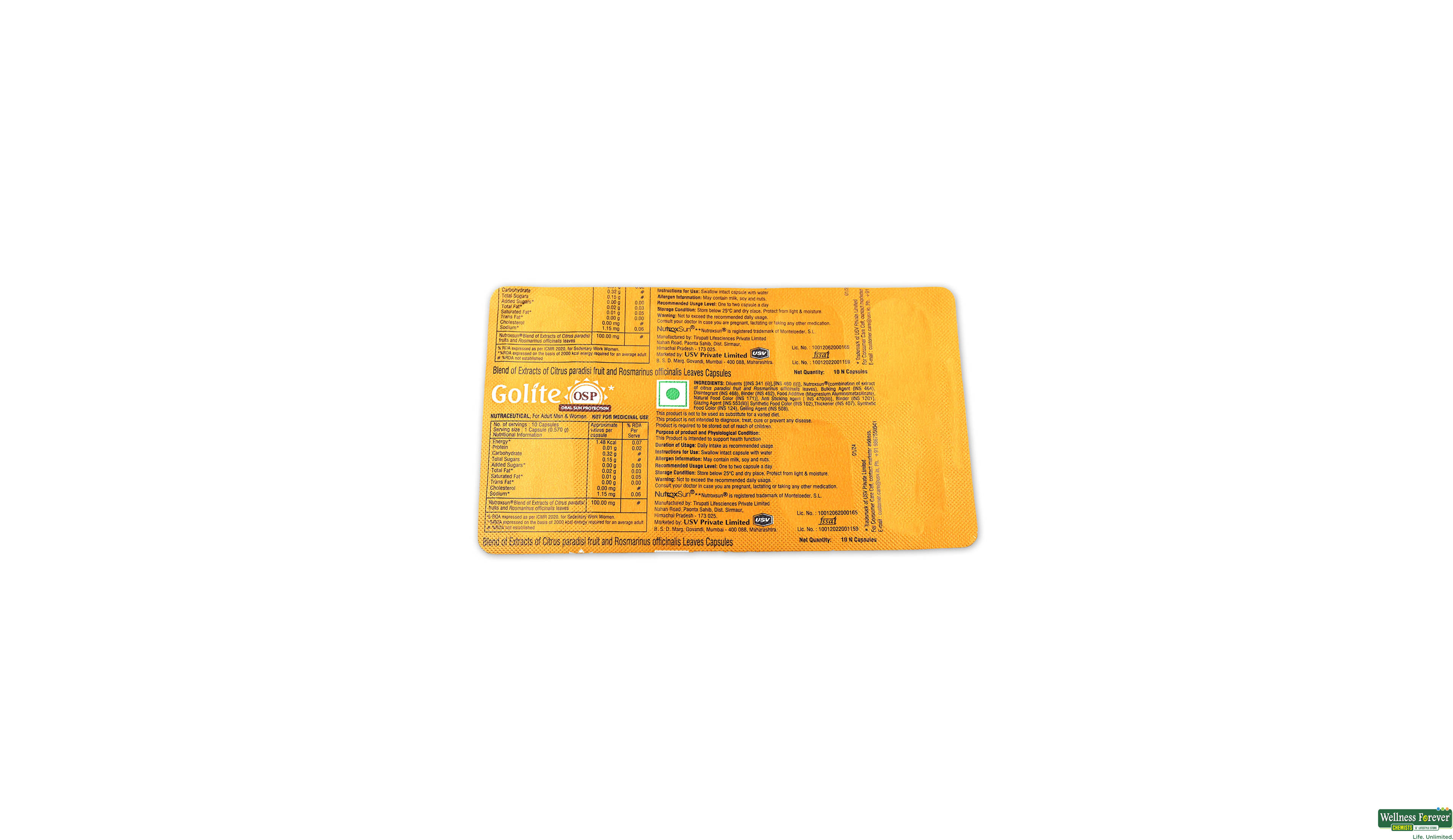 GOLITE OSP 10CAP- 1, 10CAP, null