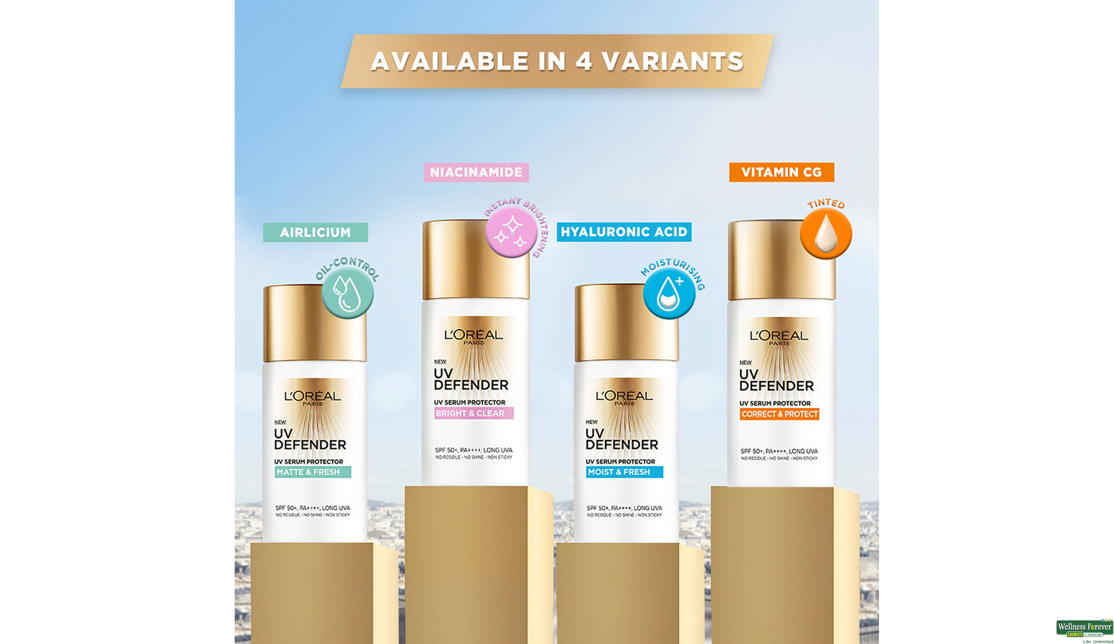 LOREAL UVD SUNSCREEN MOIST & FRESH 50GM- 6, 50GM, null