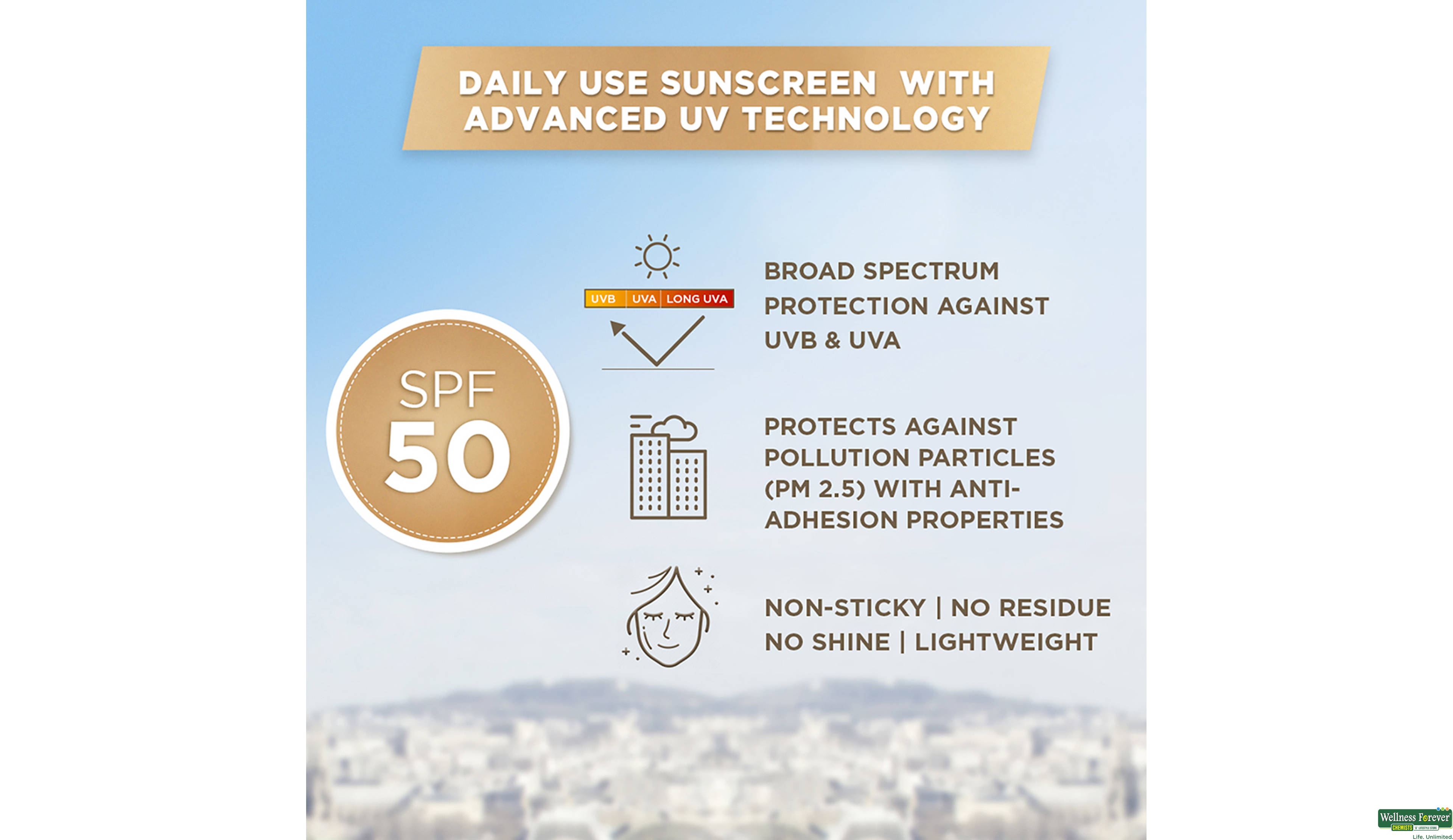 LOREAL UVD SUNSCREEN CORRECT & PROTECT 50GM- 3, 50GM, null