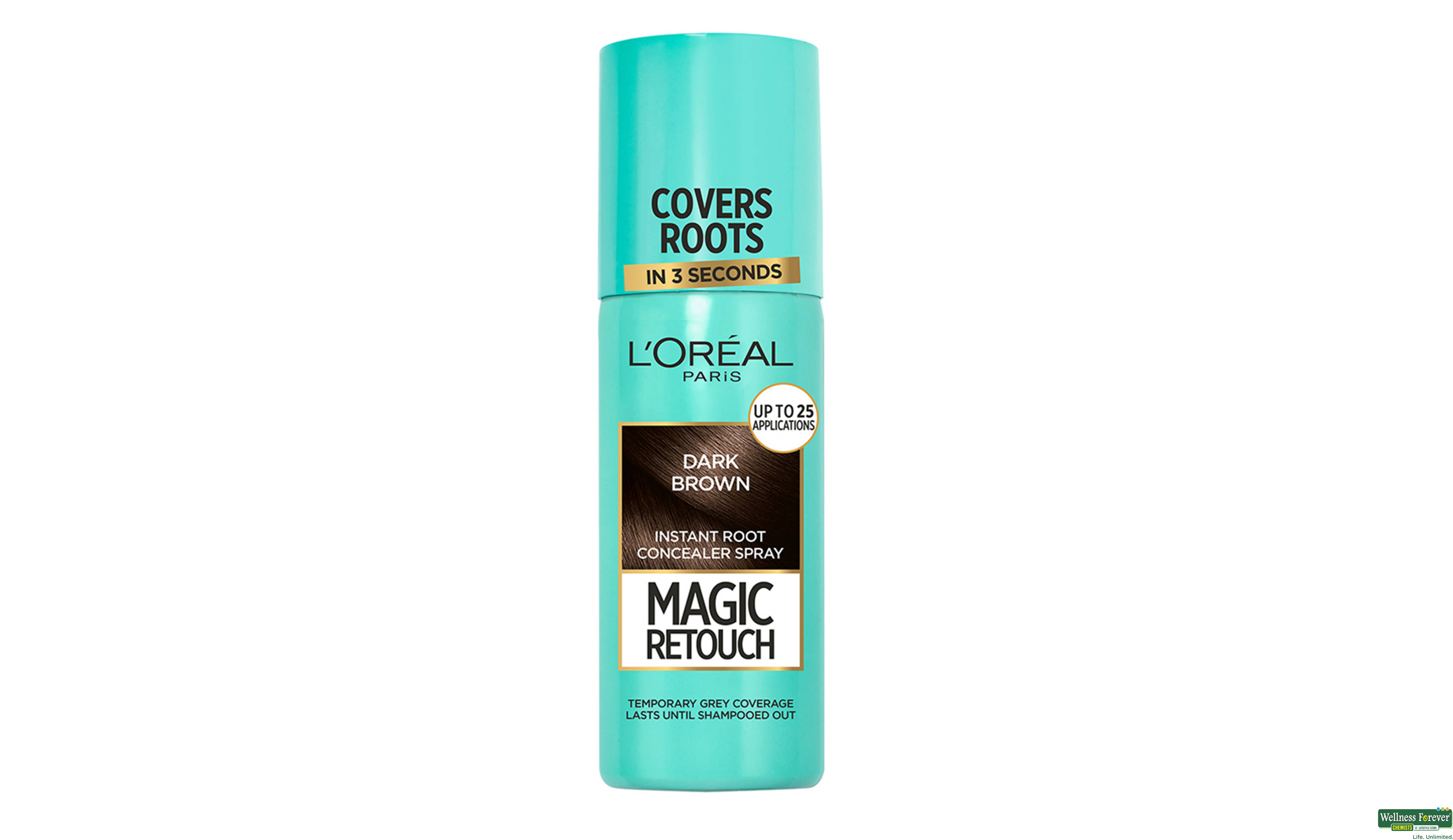 LOREAL MAGIC RETOUCH 2 DARK BROWN 75GM- 1, 150GM, null