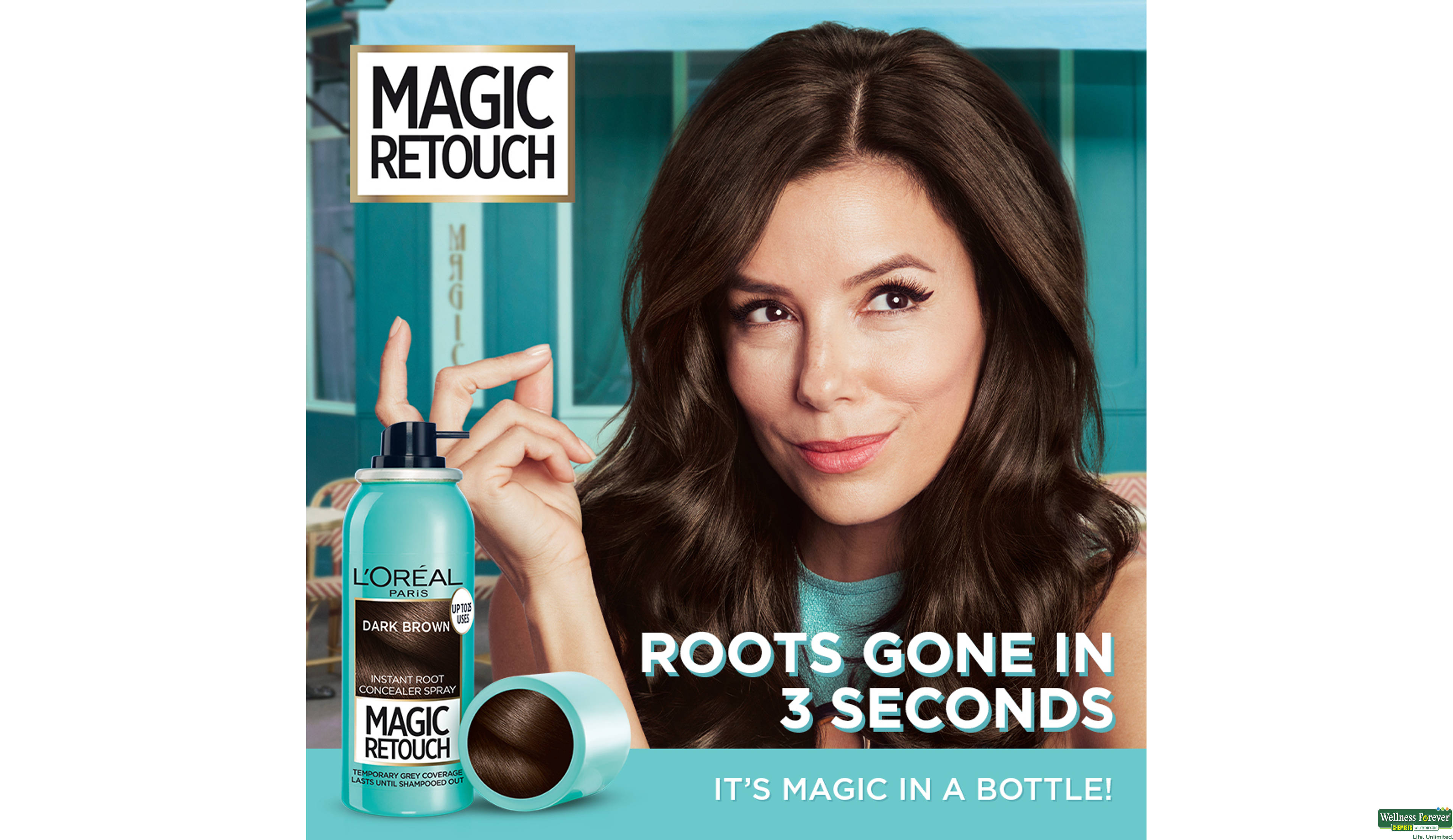 LOREAL MAGIC RETOUCH 2 DARK BROWN 75GM- 2, 150GM, null