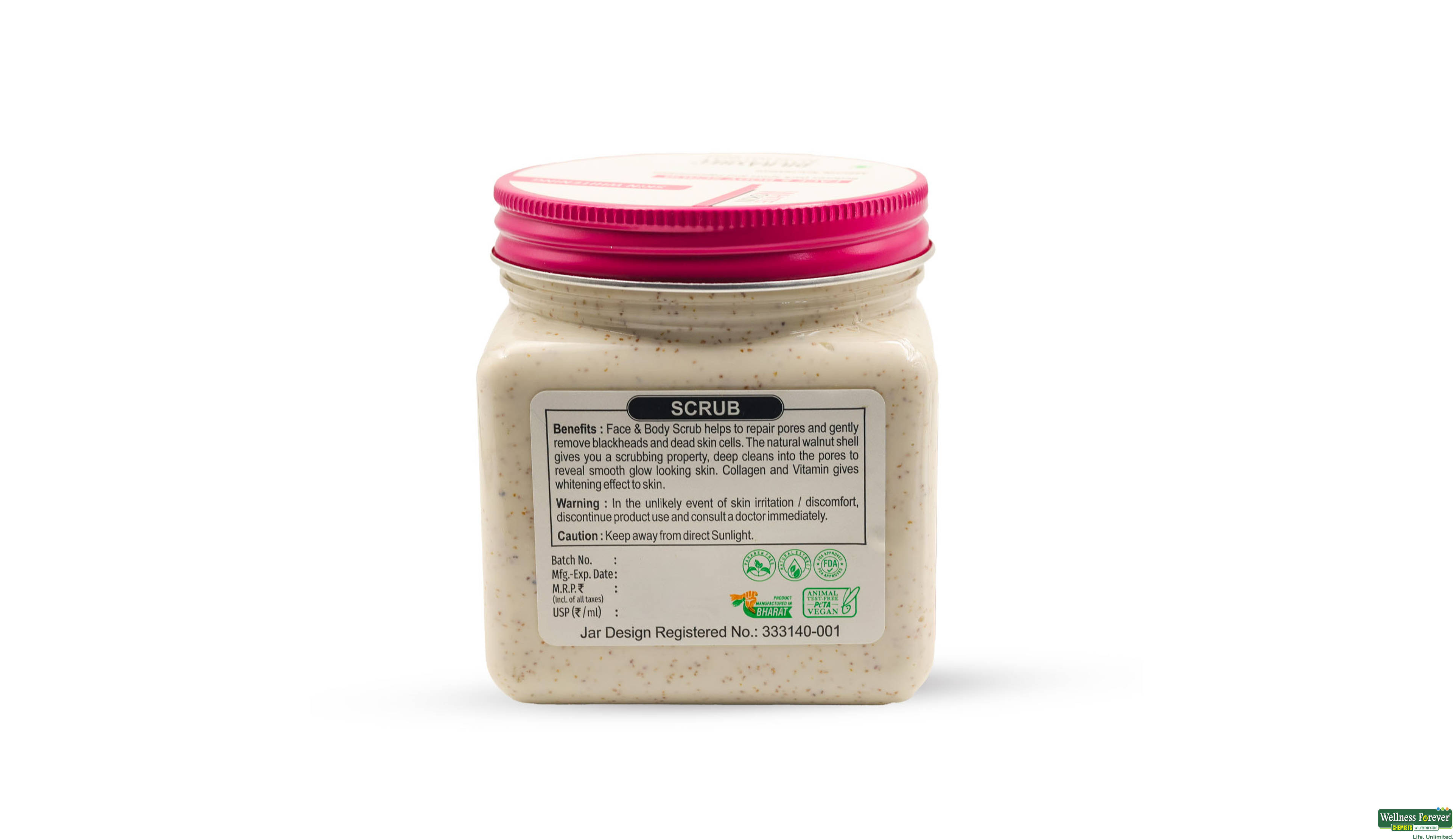 DR.RASHEL WHITE S FACE & BODY SCRUB 380ML- 3, 380ML, null