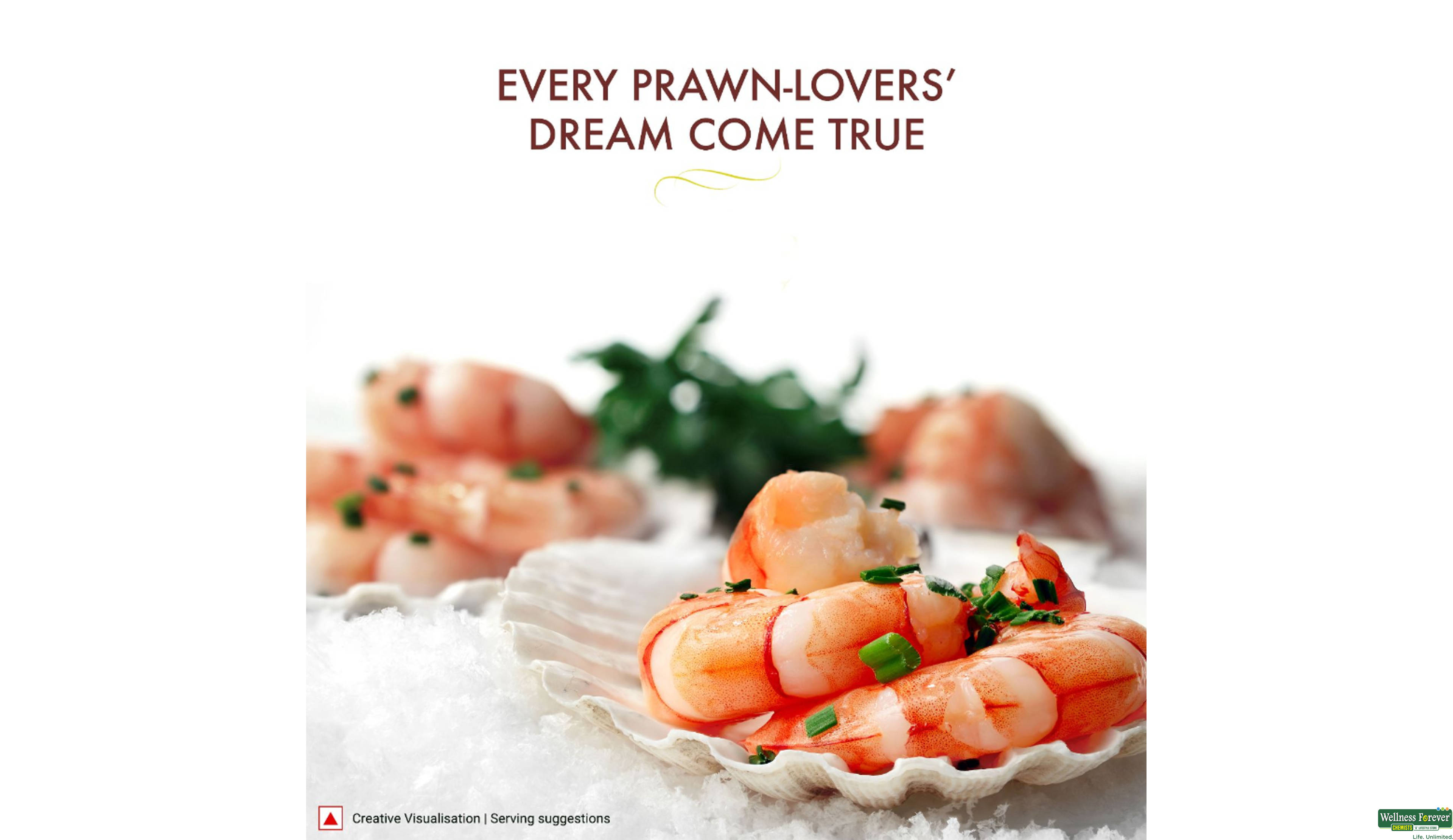 ITC MASTER CHEF MEDIUM PRAWNS 200GM- 6, 200GM, null