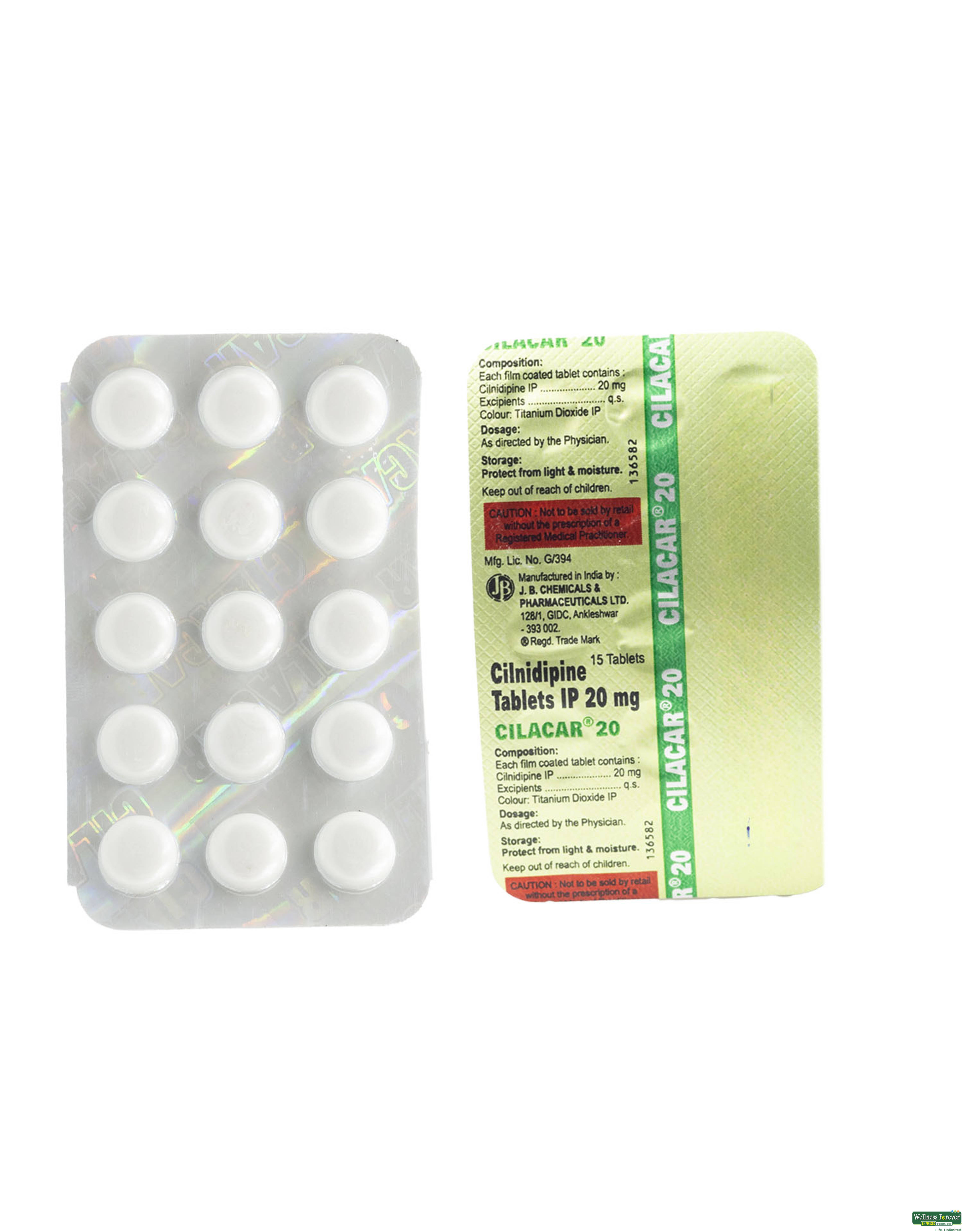 CILACAR 20MG 15TAB-image