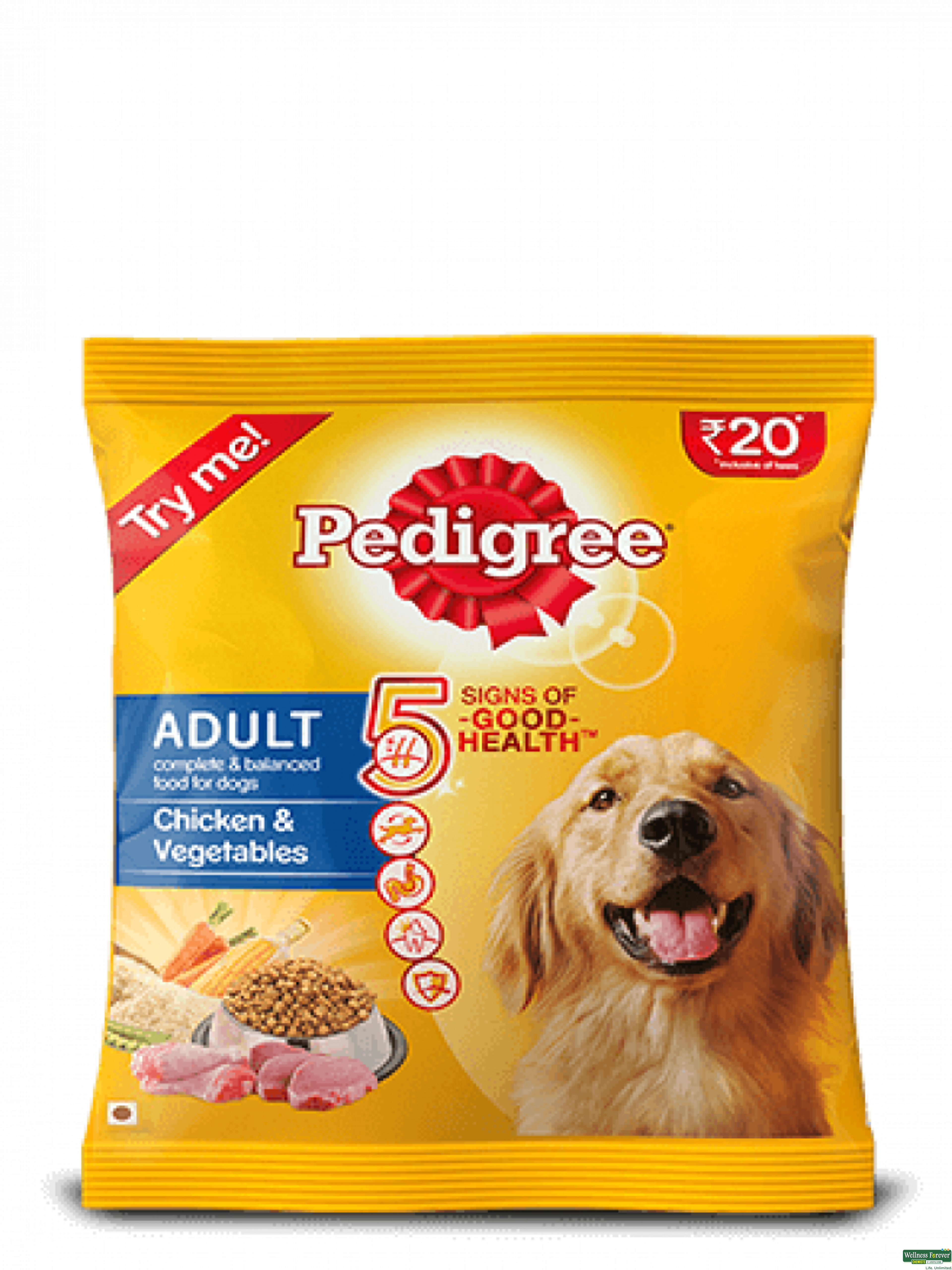 PEDIGREE DOG FOOD ADULT CHI/VEG 90GM-image
