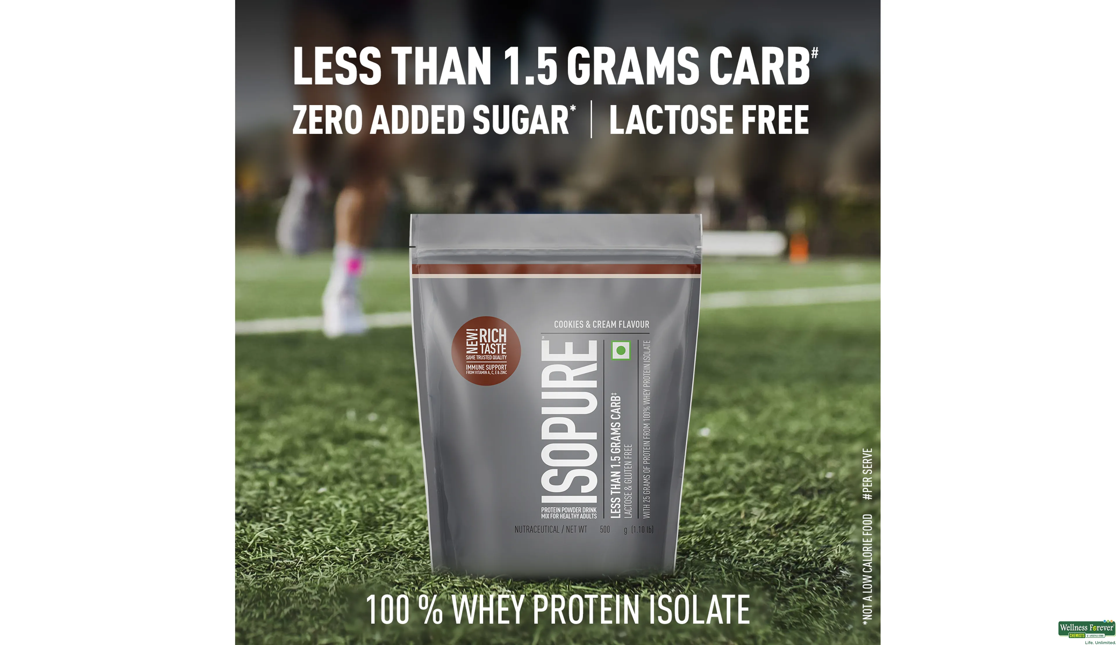 ISOPURE PWDR LOW CARB COOKIE&CREAM 0.5KG- 4, 0.5KG, null