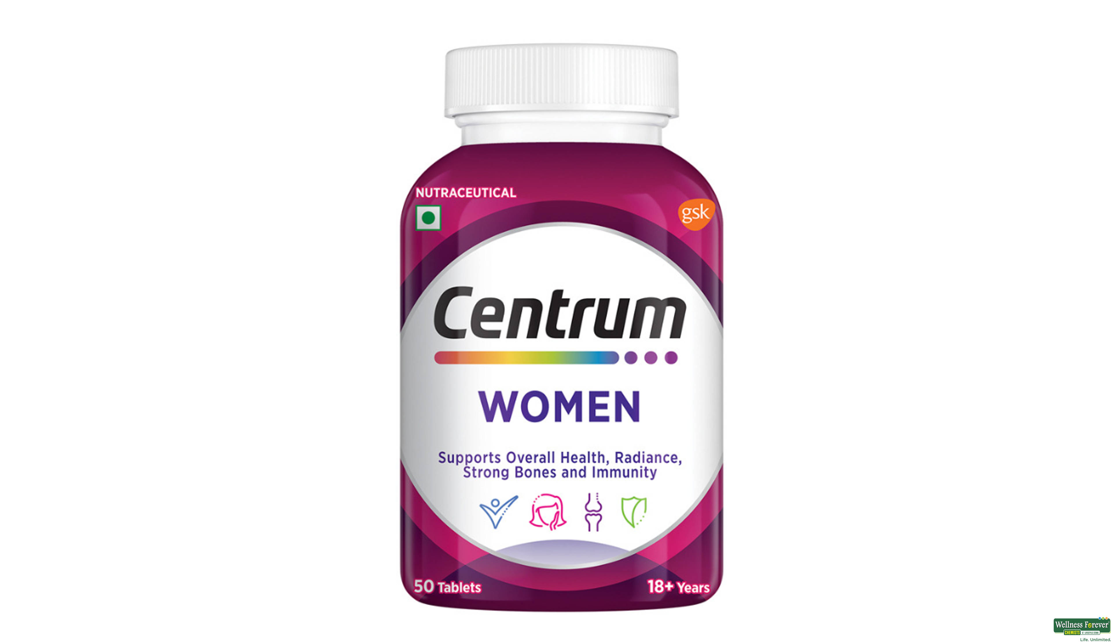 CENTRUM WOMEN MULTIVITAMIN 50TAB- 1, 50TAB, null