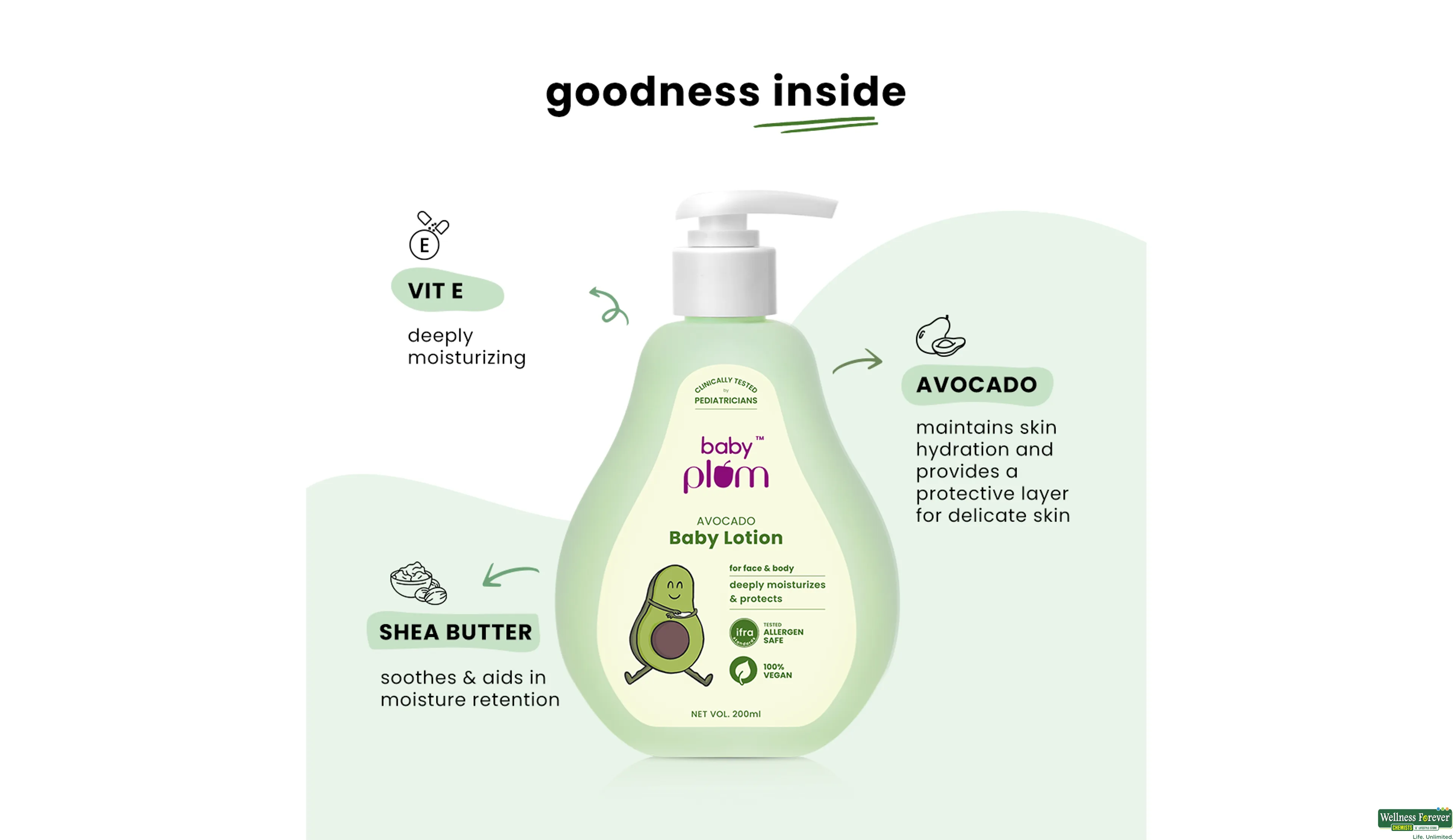 PLUM AVOCADO BABY LOTION 200ML- 9, 200ML, null