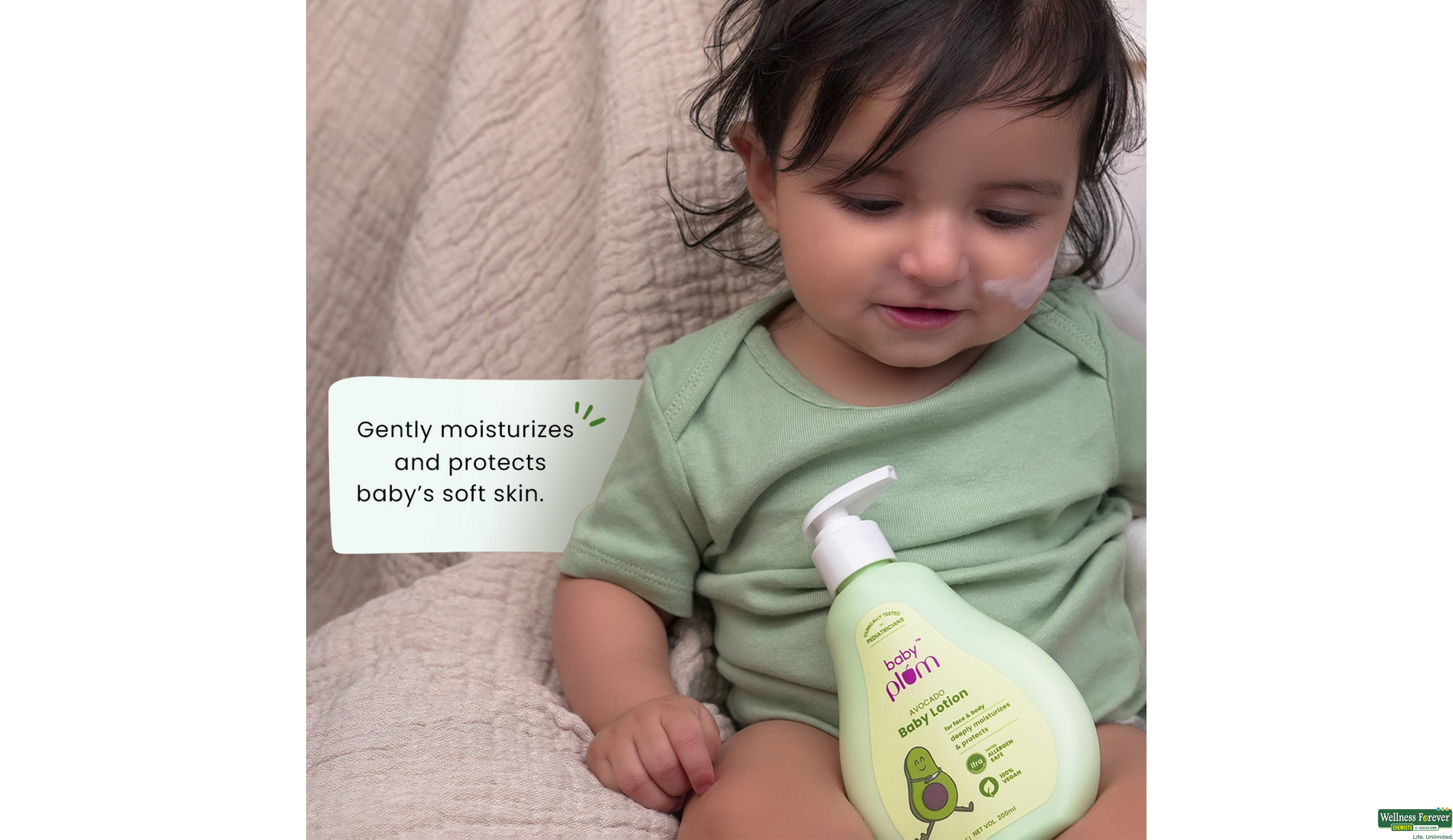 PLUM AVOCADO BABY LOTION 200ML- 10, 200ML, null