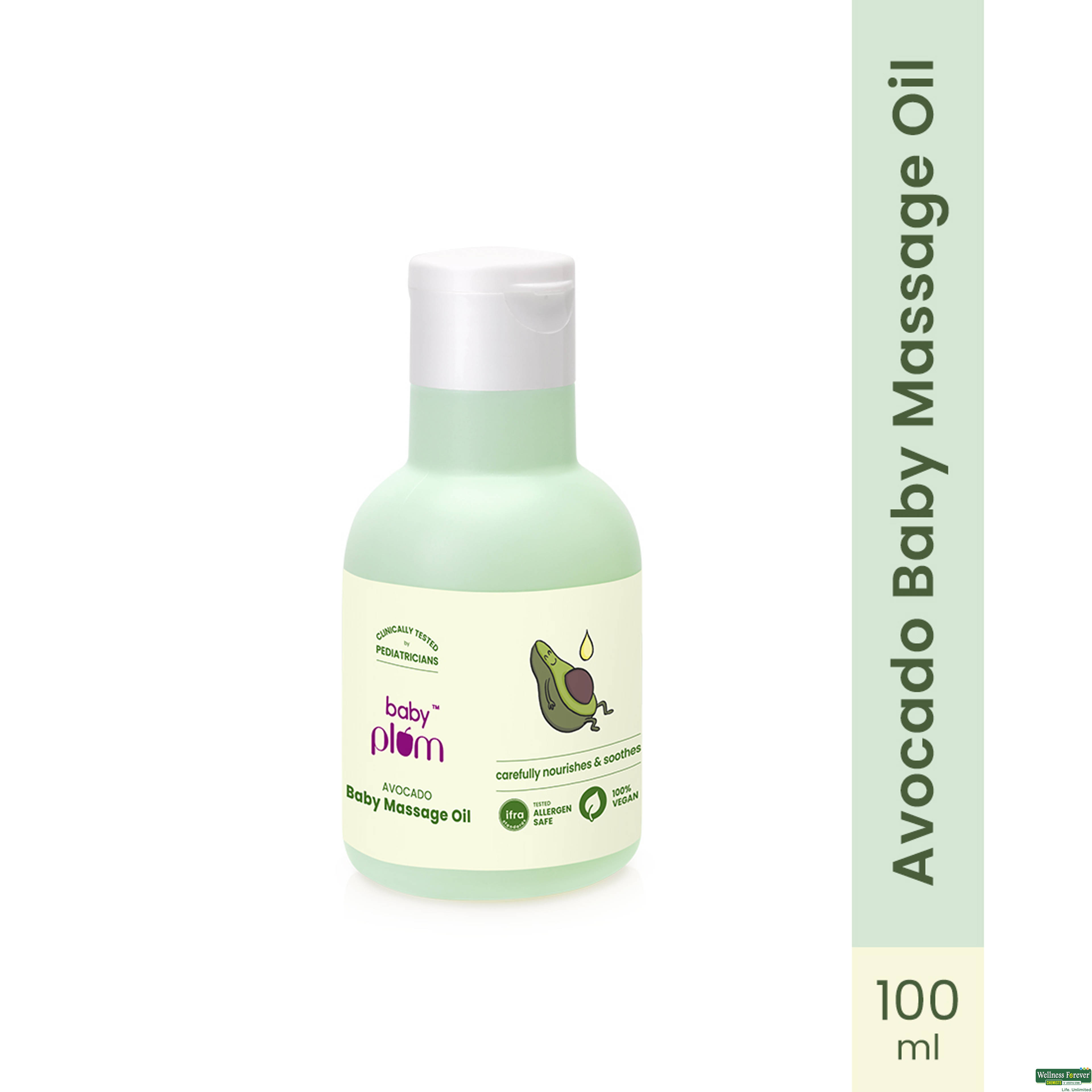 PLUM AVOCADO BABY MASSAGE OIL 100ML-image