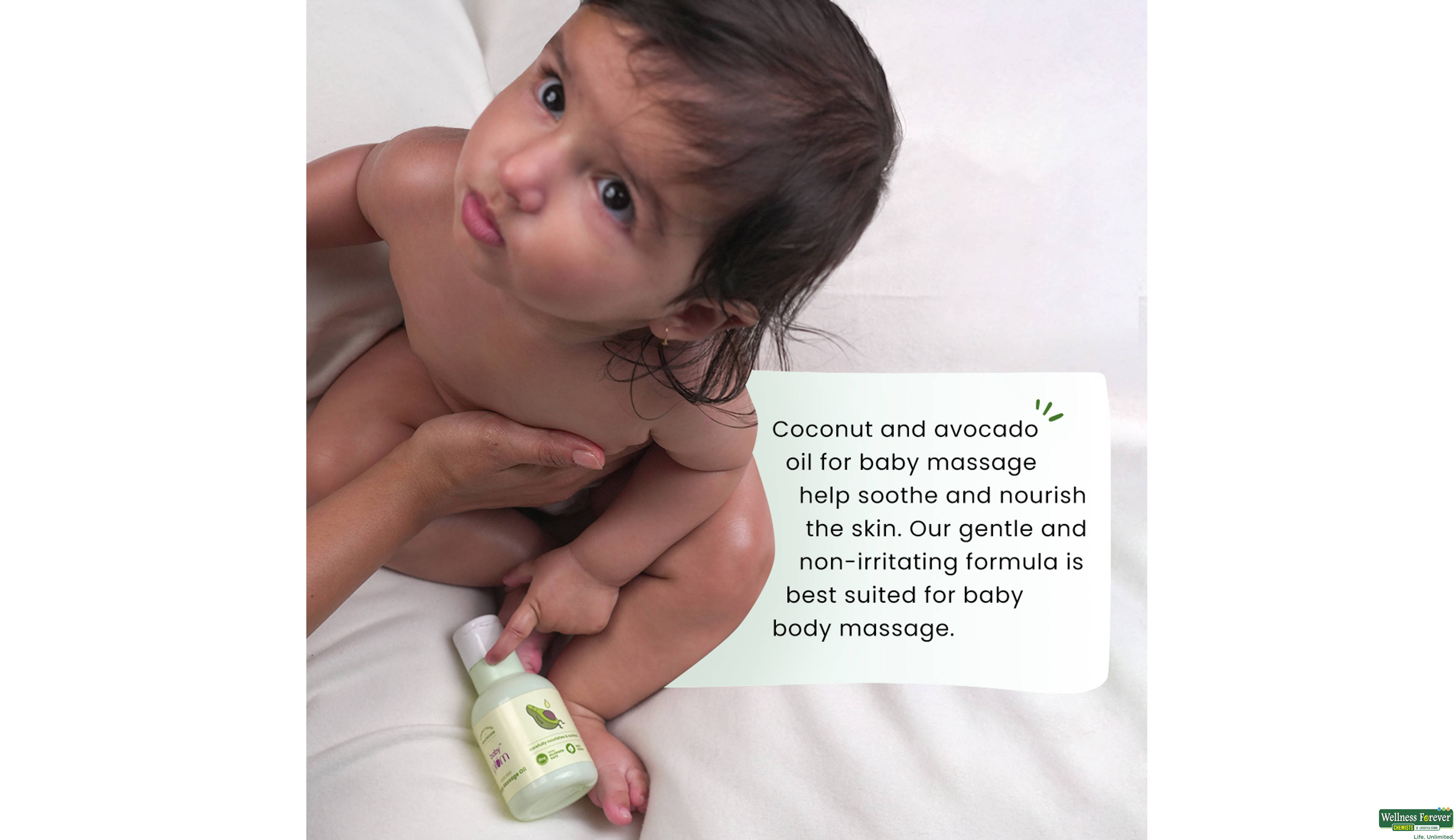 PLUM AVOCADO BABY MASSAGE OIL 100ML- 12, 100ML, null