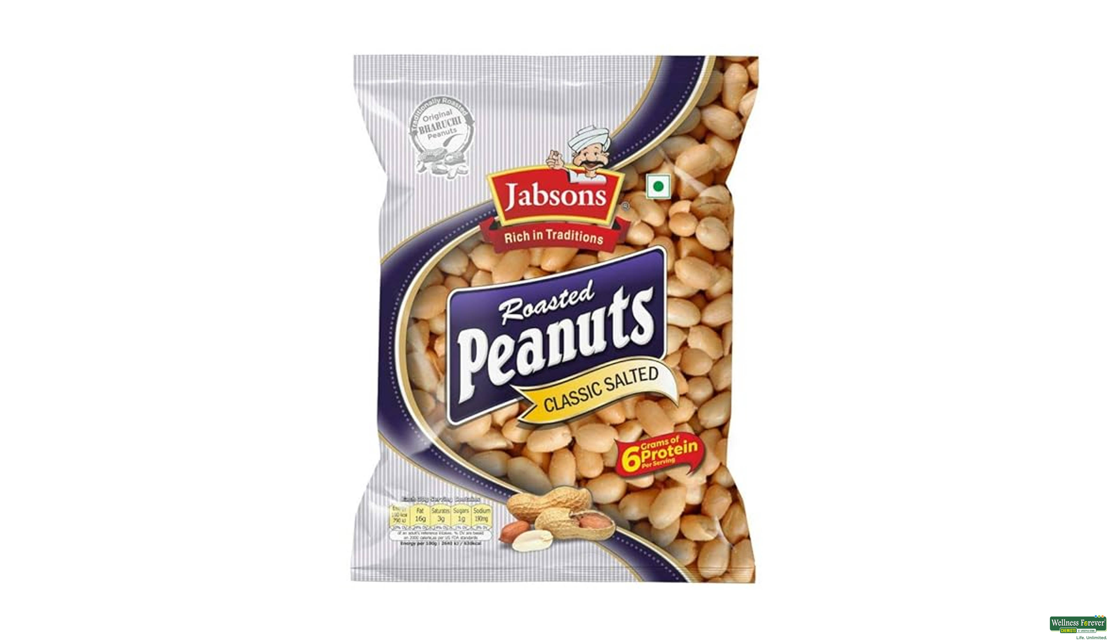 JABSONS ROASTED PEANUT SALTED 160GM- 1, 160GM, null