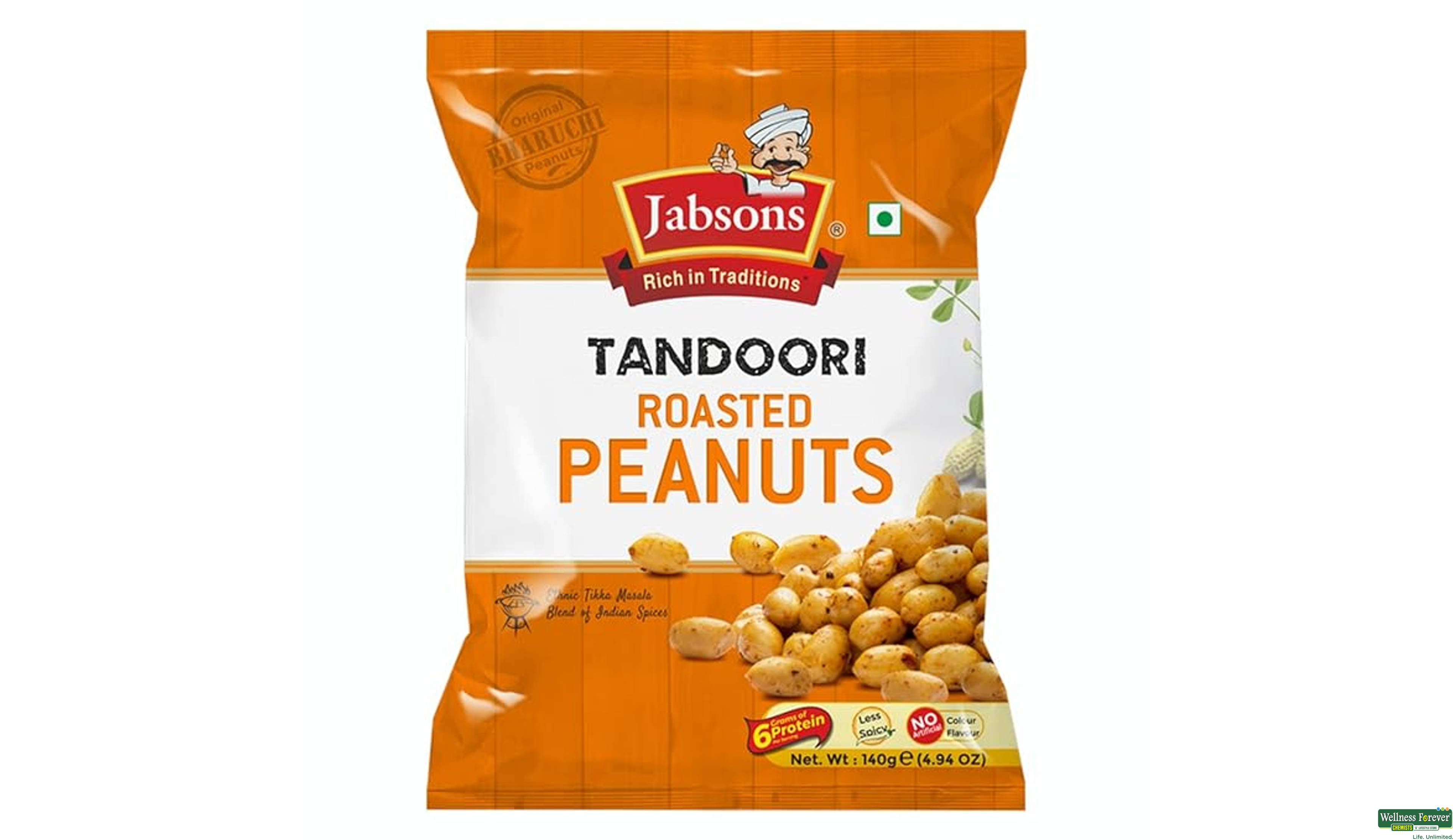 JABSONS ROASTED PEANUT TANDOORI 140GM- 1, 140GM, null