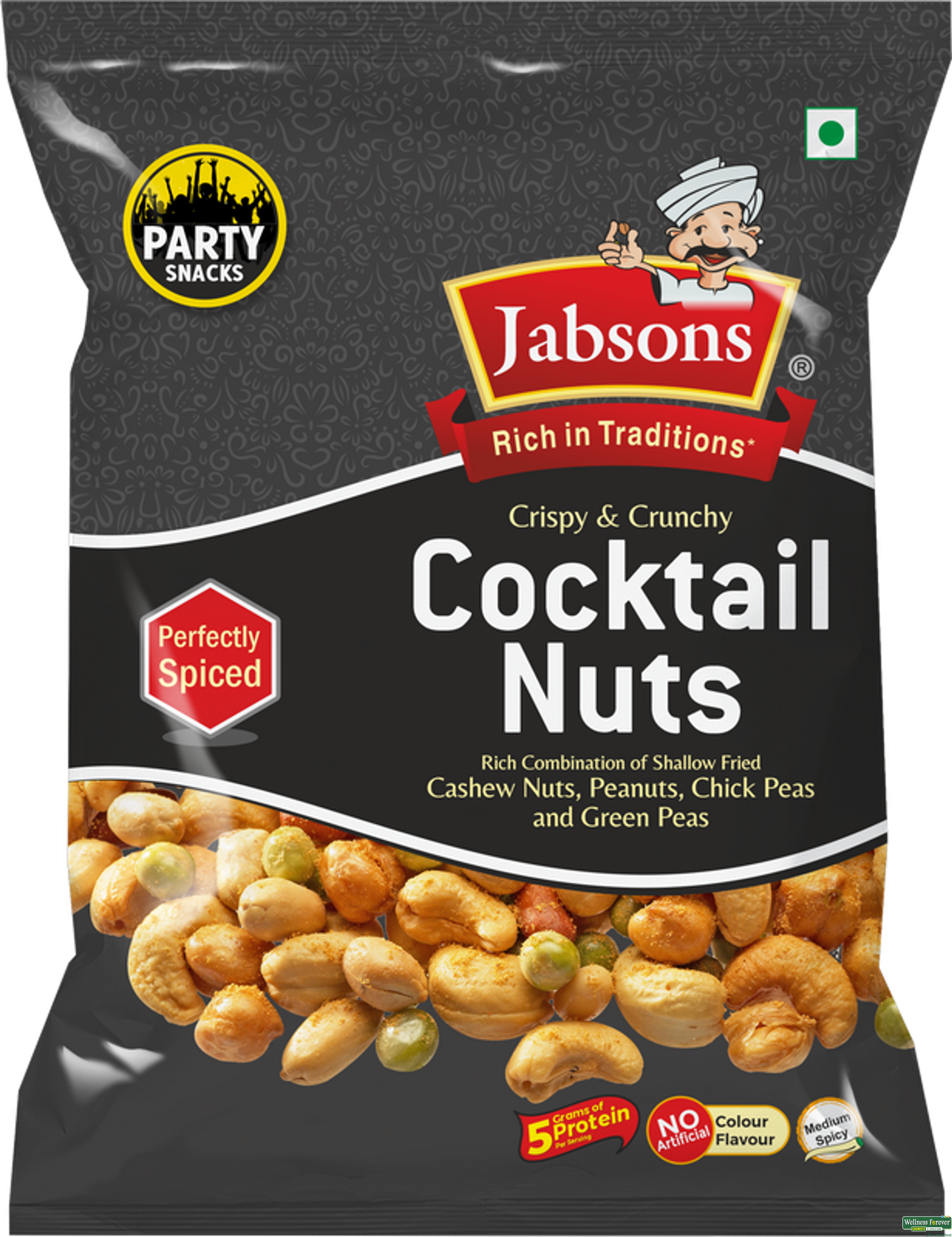 Jabsons Namkeen Cocktail Nuts 120Gm-image