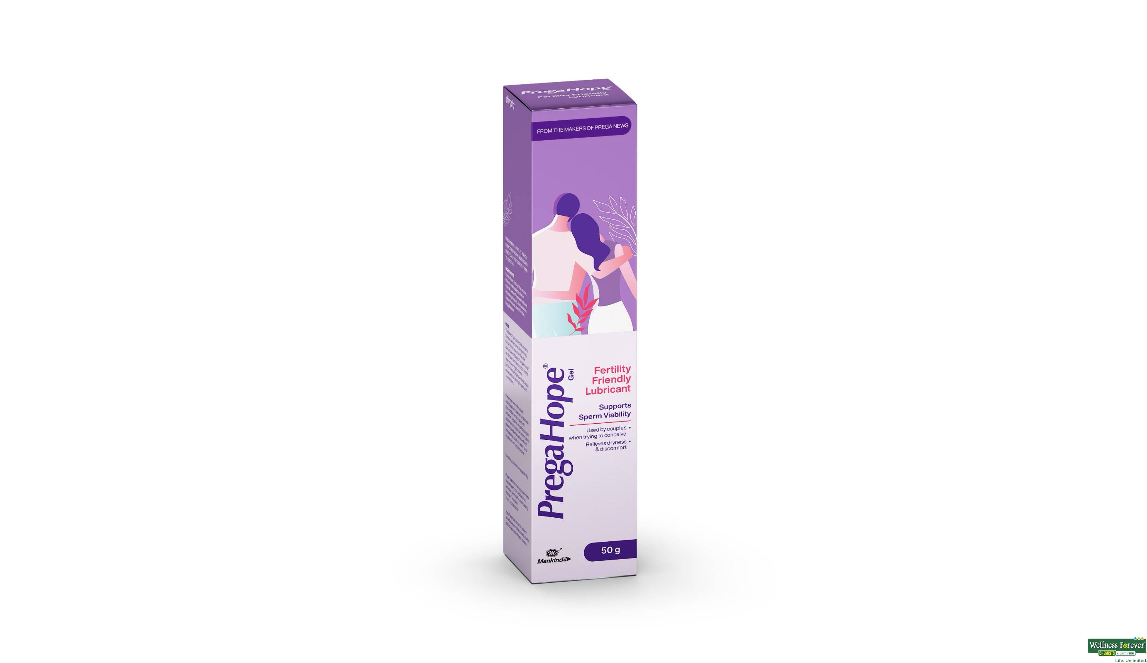 PREGA HOPE FERTILITY LUBRICANT GEL 50GM- 2, 50GM, null