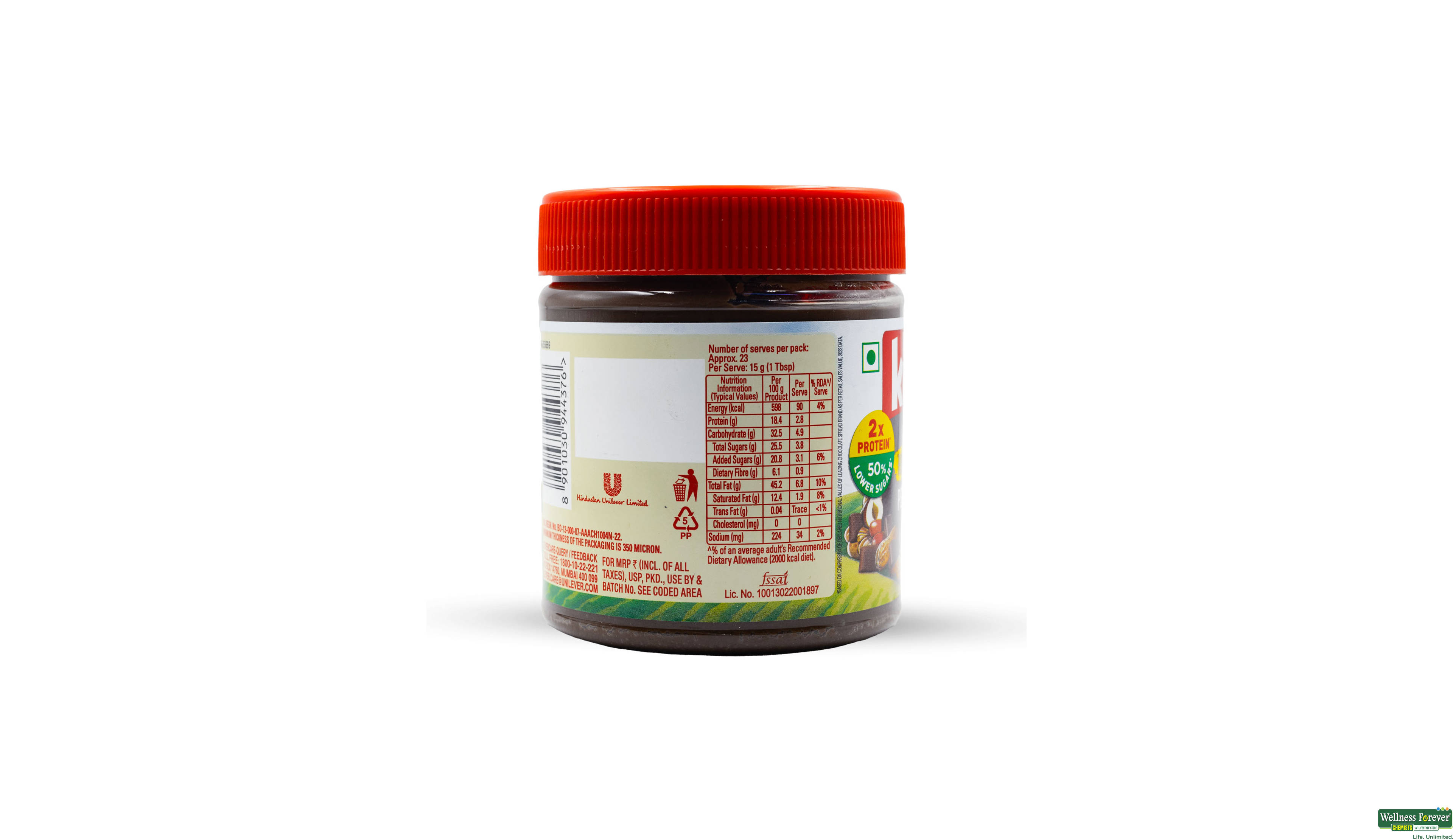 KISSAN PEANUT SPREAD HAZLNUT CHOCO 350GM- 3, 350GM, null