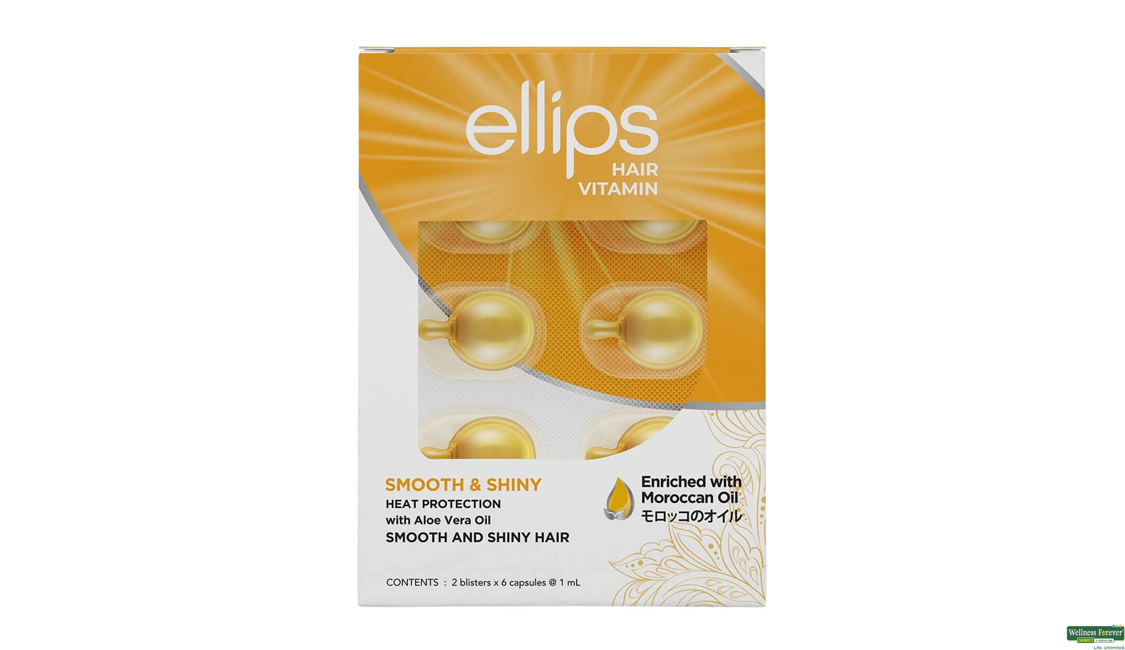 ELLIPS HR/SERUM VIT ALOE VERA 6*2ML- 1, 6X2ML, null