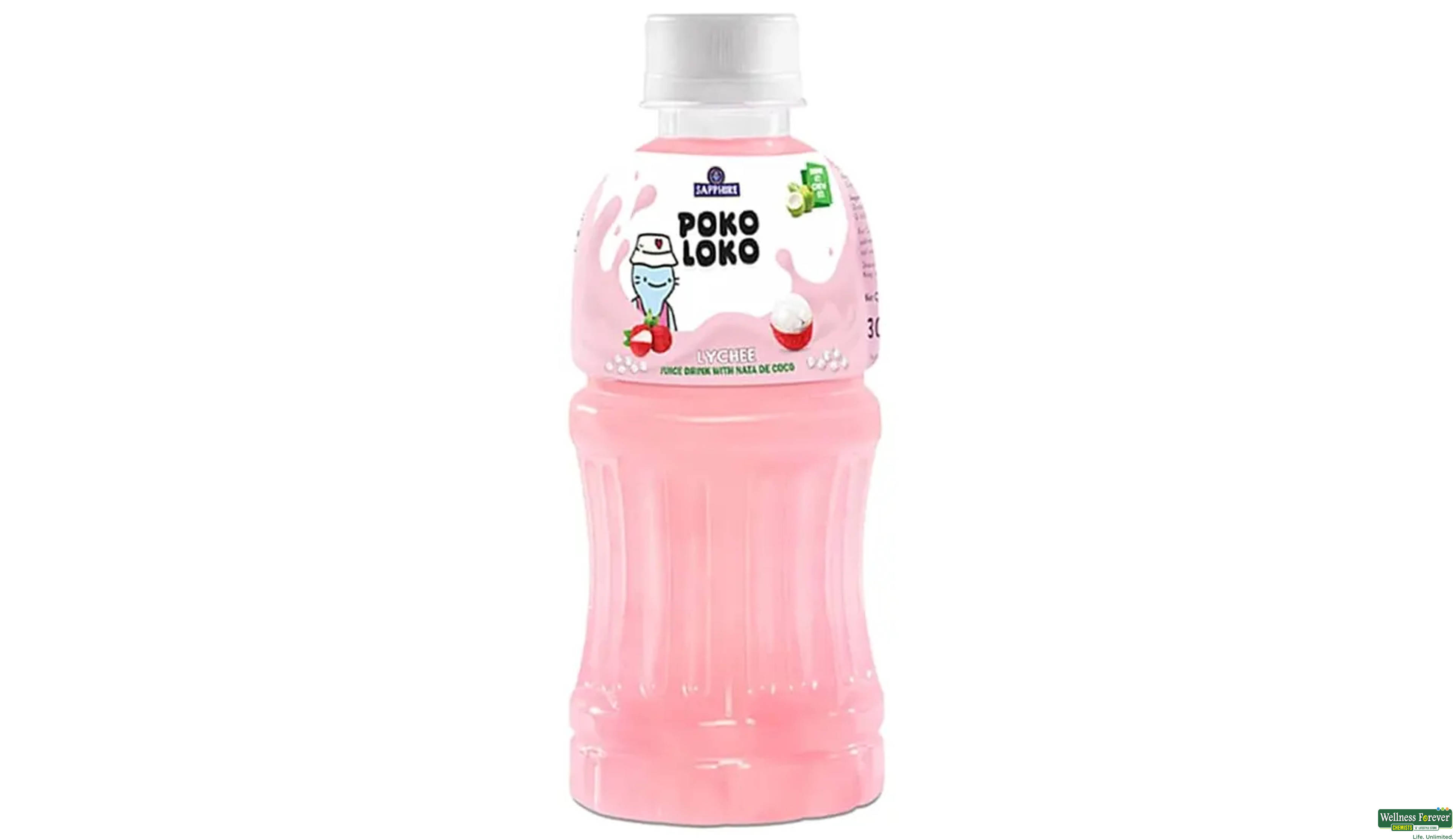 POKO LOKO LYCHEE JUICE 300ML- 1, 300ML, null