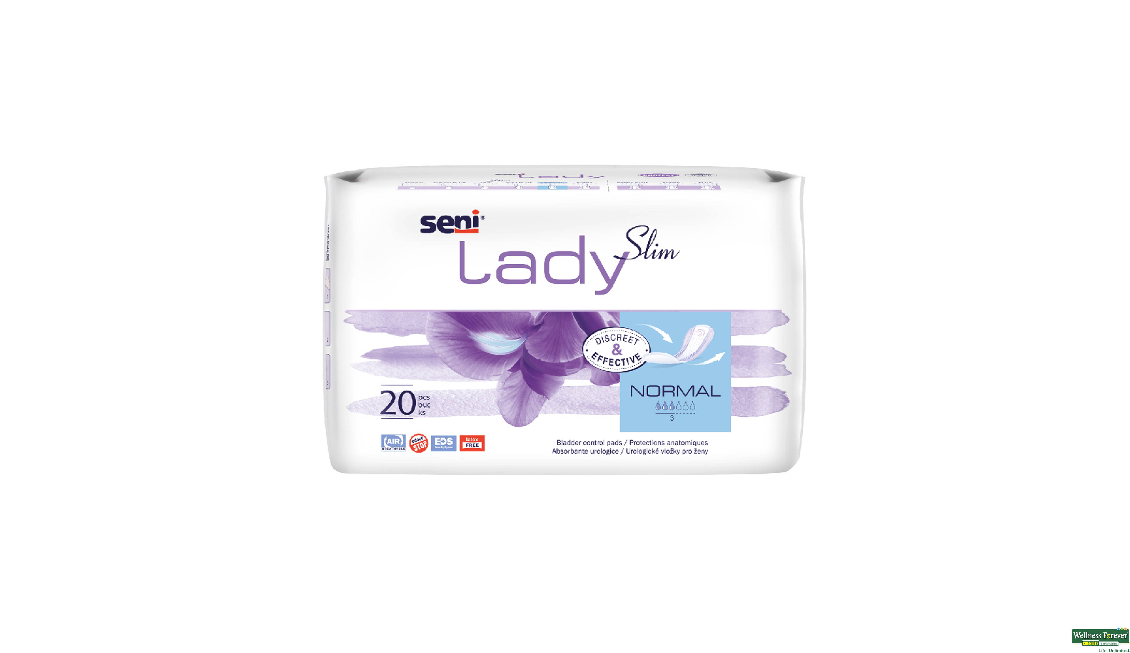 SENI LADY BLAD/CONTROL PADS SLIM NORMAL 20PC- 1, 20PC, null