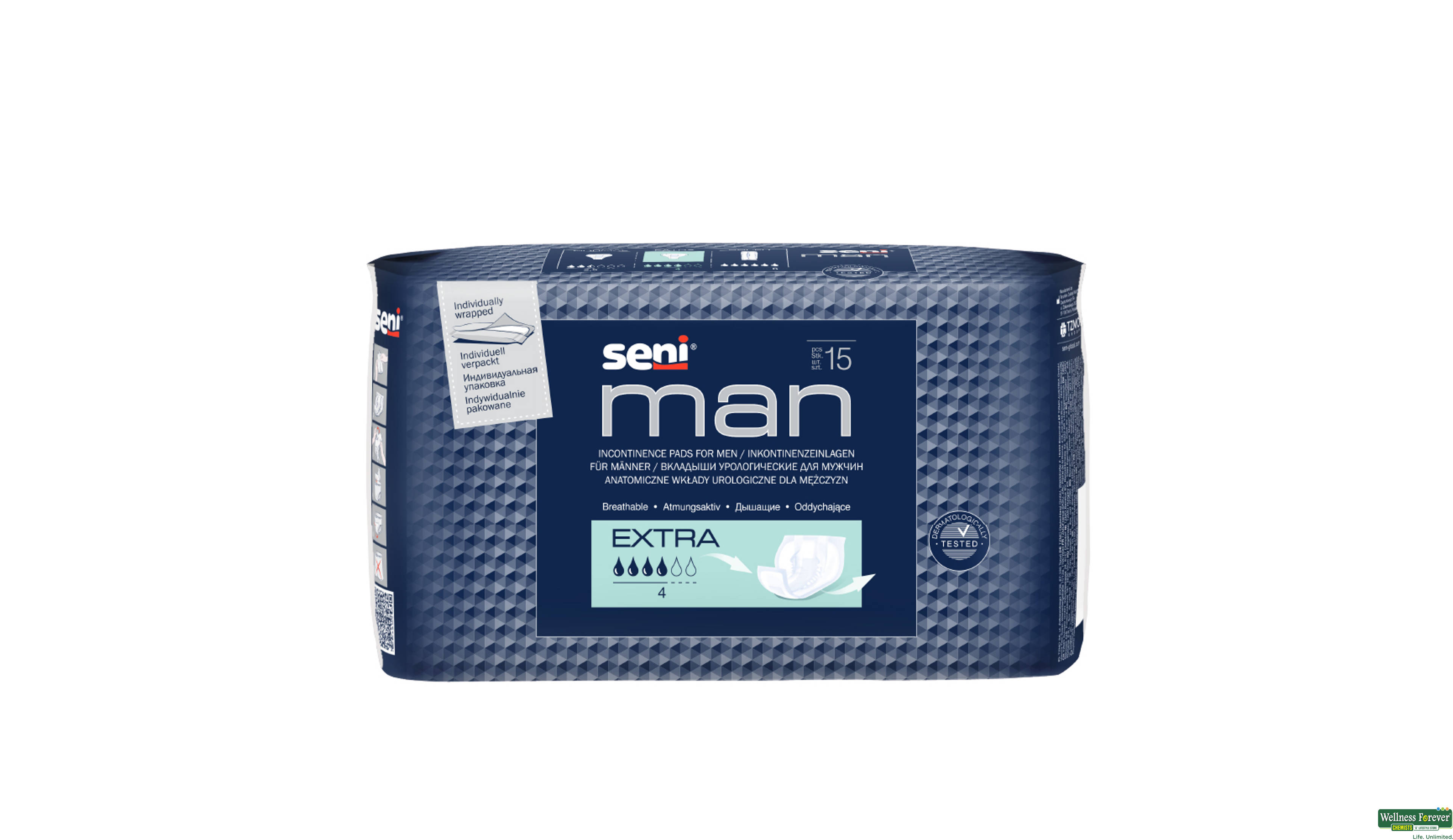 SENI MAN BLAD/CONTROL PADS EXTRA 15PC- 1, 15PC, null