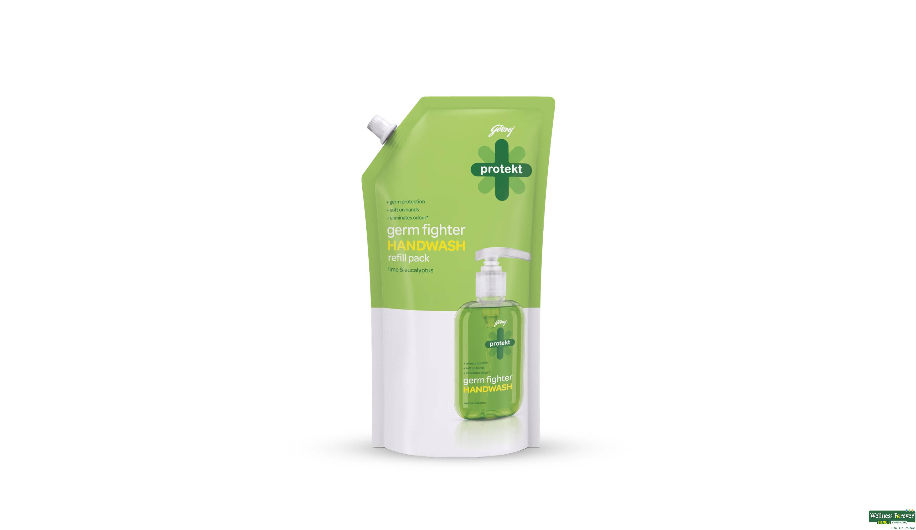 GODREJ PROTEKT HANDWASH LIME 725 ML- 1, 725ML, null