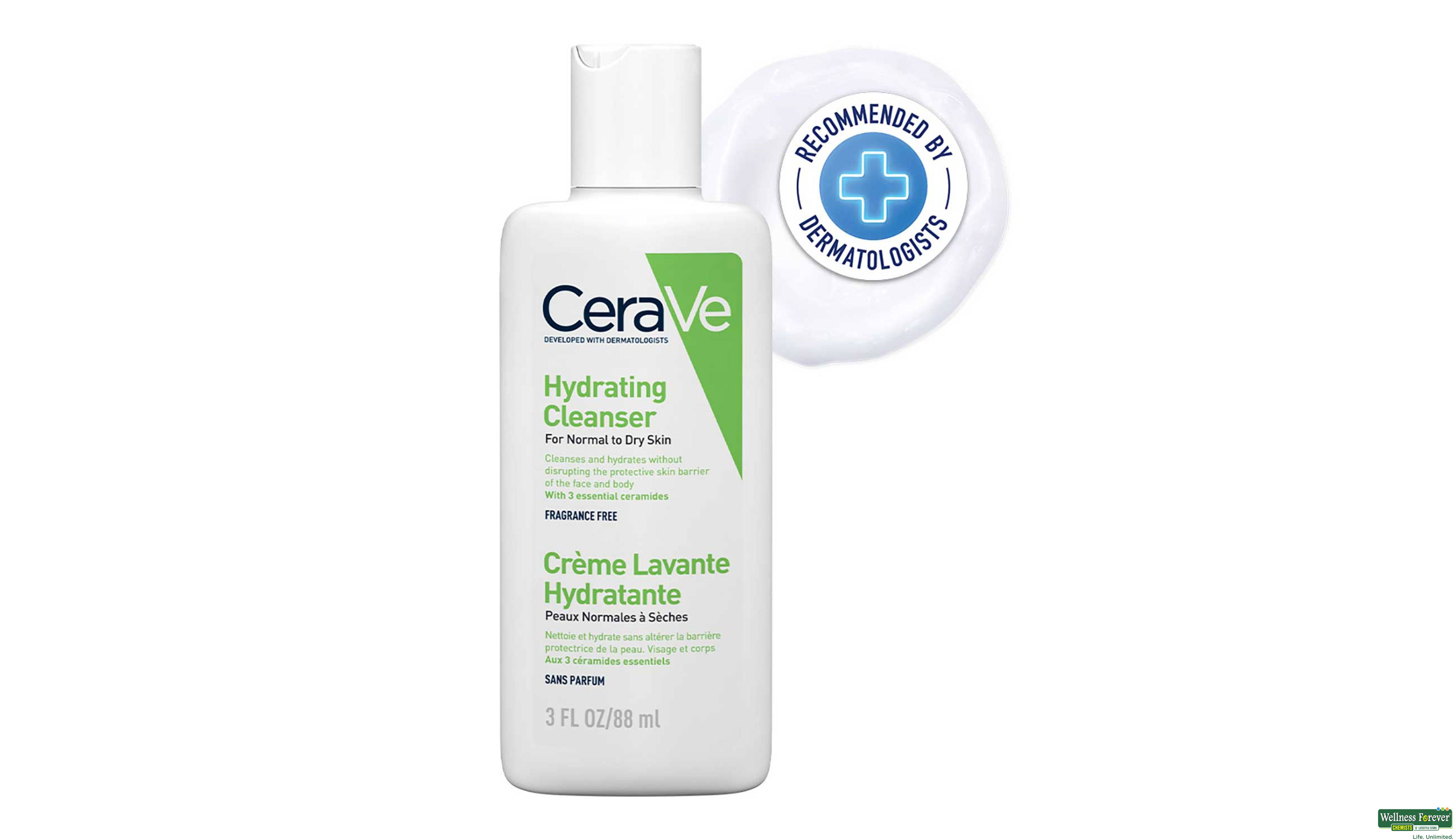 CERAVE HYD CLEANSER NORMAL-DRY SKIN 88ML- 1, 88ML, null