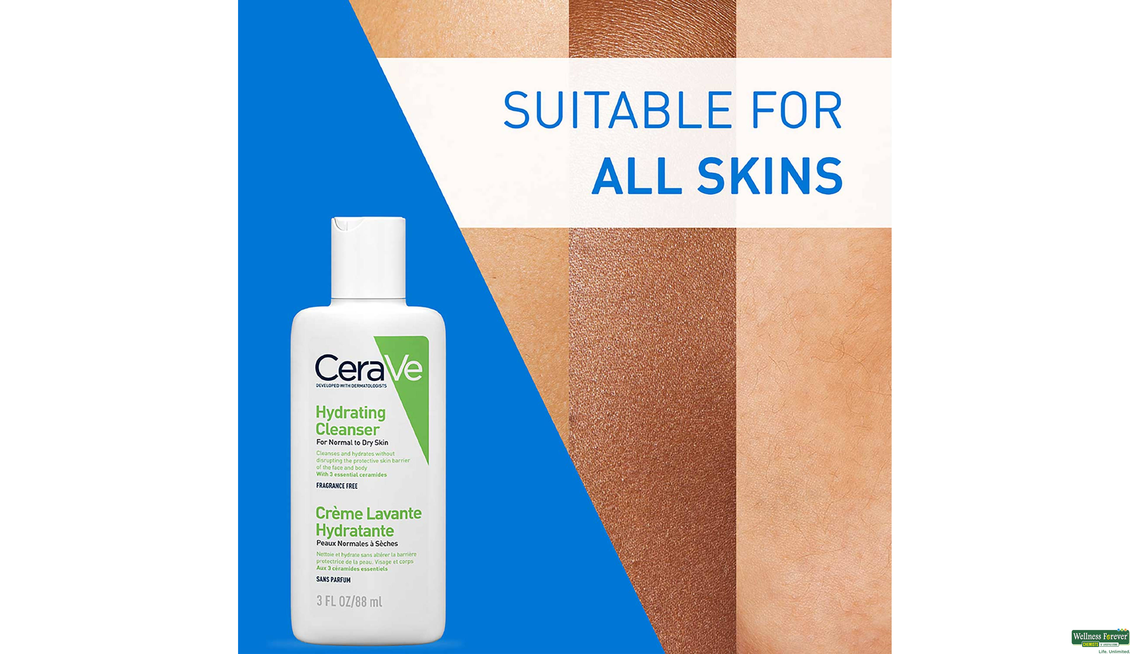 CERAVE HYD CLEANSER NORMAL-DRY SKIN 88ML- 8, 88ML, null
