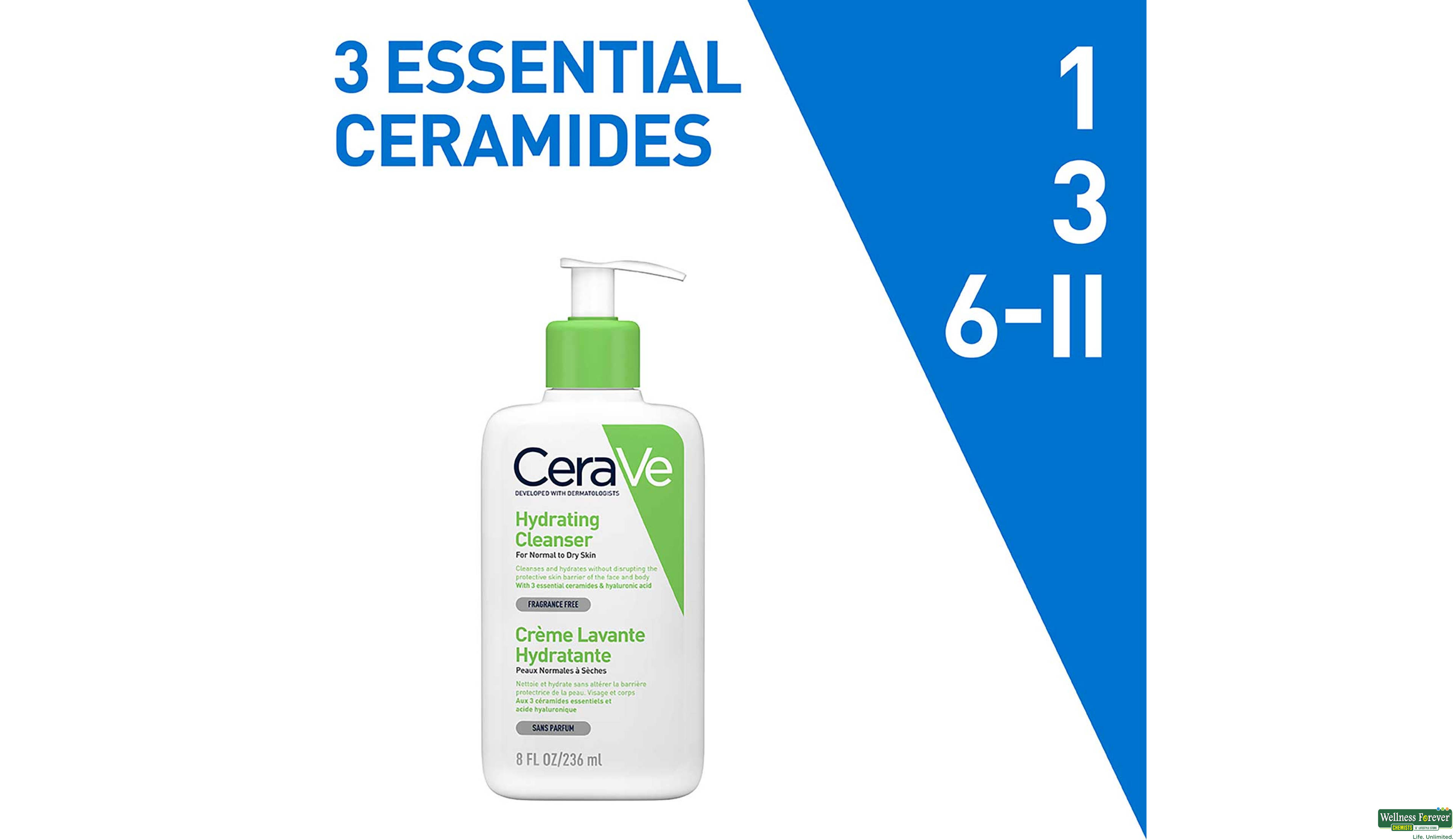 CERAVE HYD CLEANSER NORMAL-DRY SKIN 236ML- 4, 236ML, null