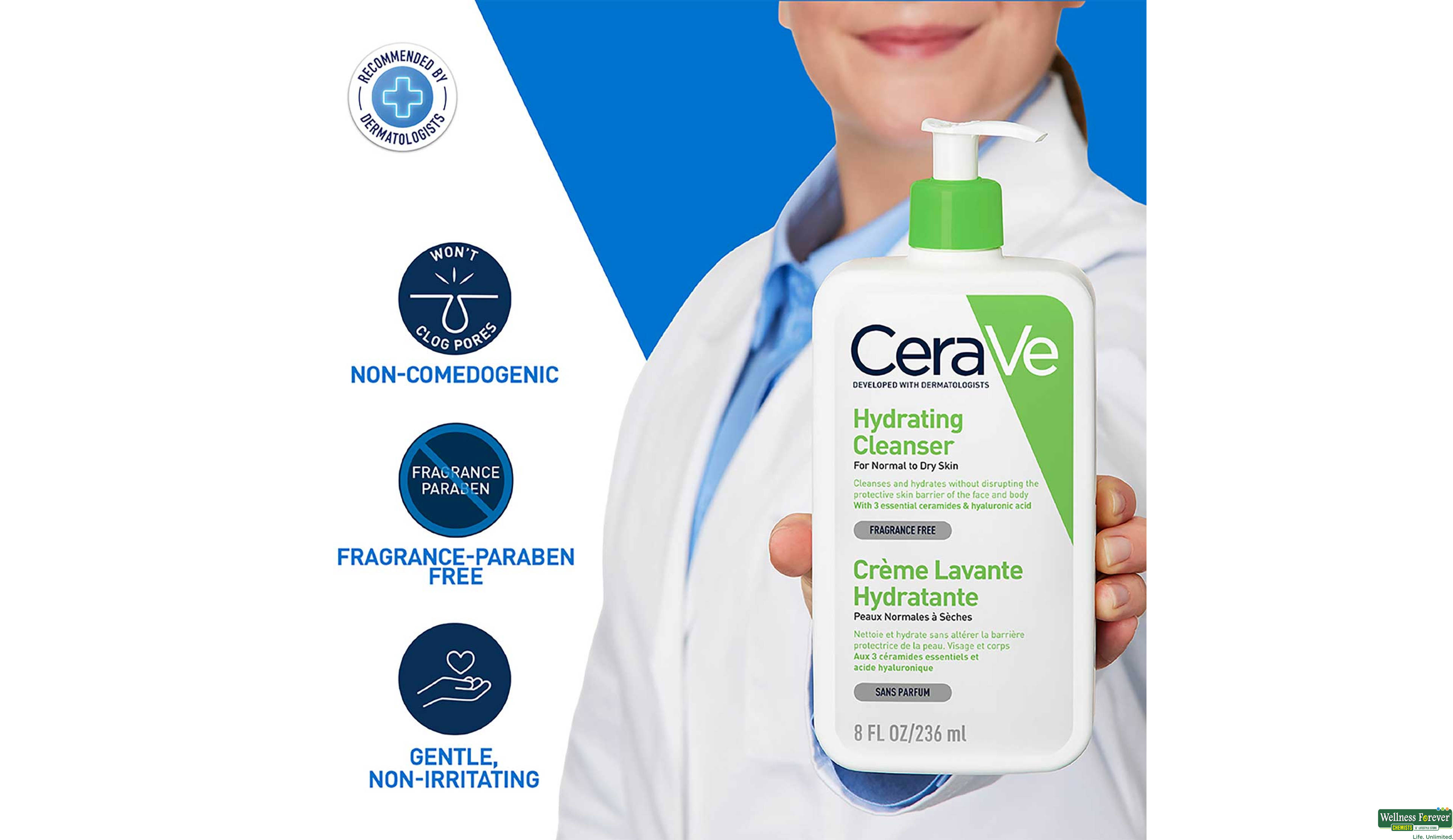 CERAVE HYD CLEANSER NORMAL-DRY SKIN 236ML- 5, 236ML, null