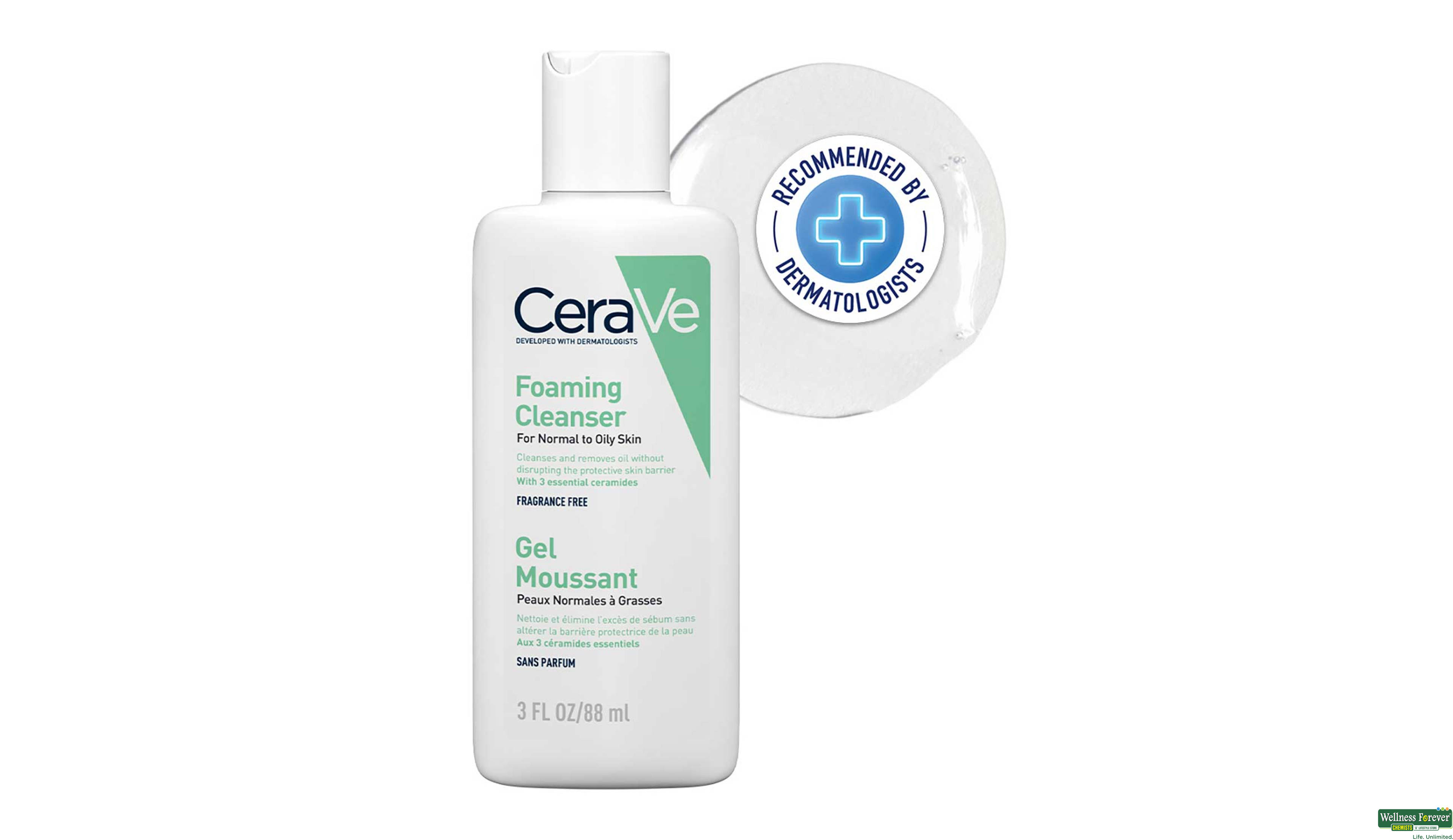CERAVE FOAM CLEANSER NORMAL-OILY SKIN 88ML- 1, 88ML, null