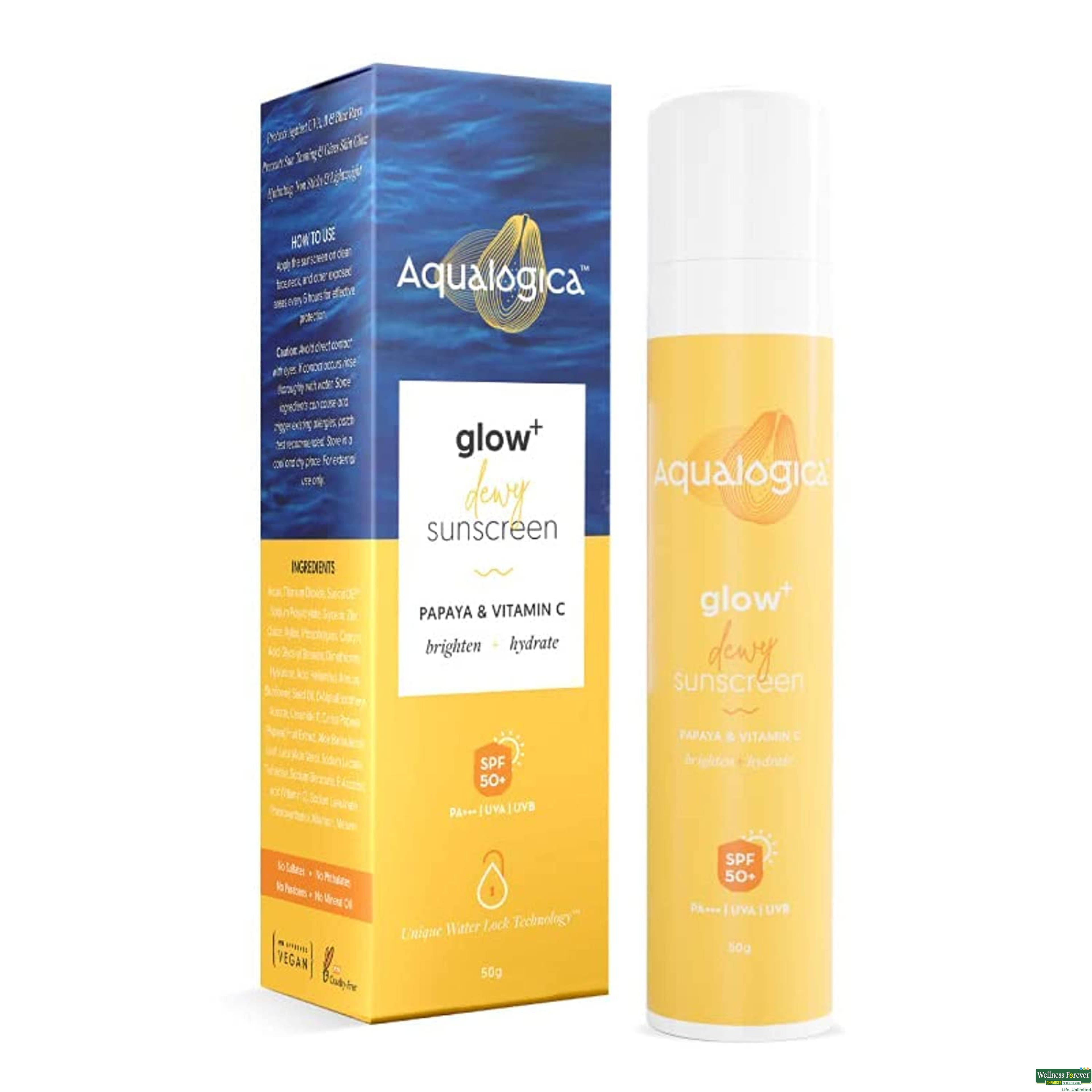 Aqualogica Glow+ Dewy Sunscreen 50 Gm-image