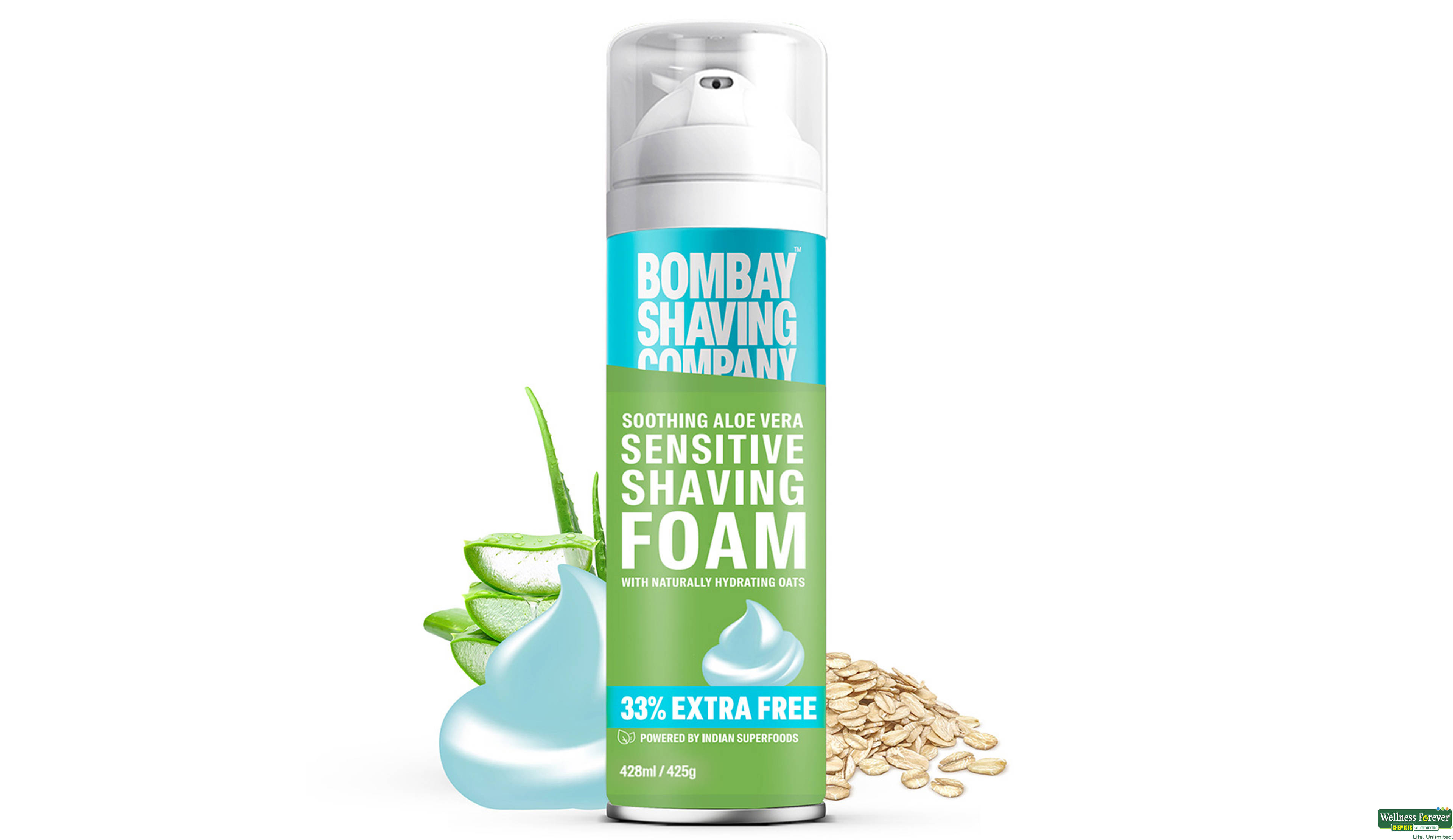 BOMBAY SHAVING SH/FOAM SENSITIVE 425 ML- 1, 425ML, null