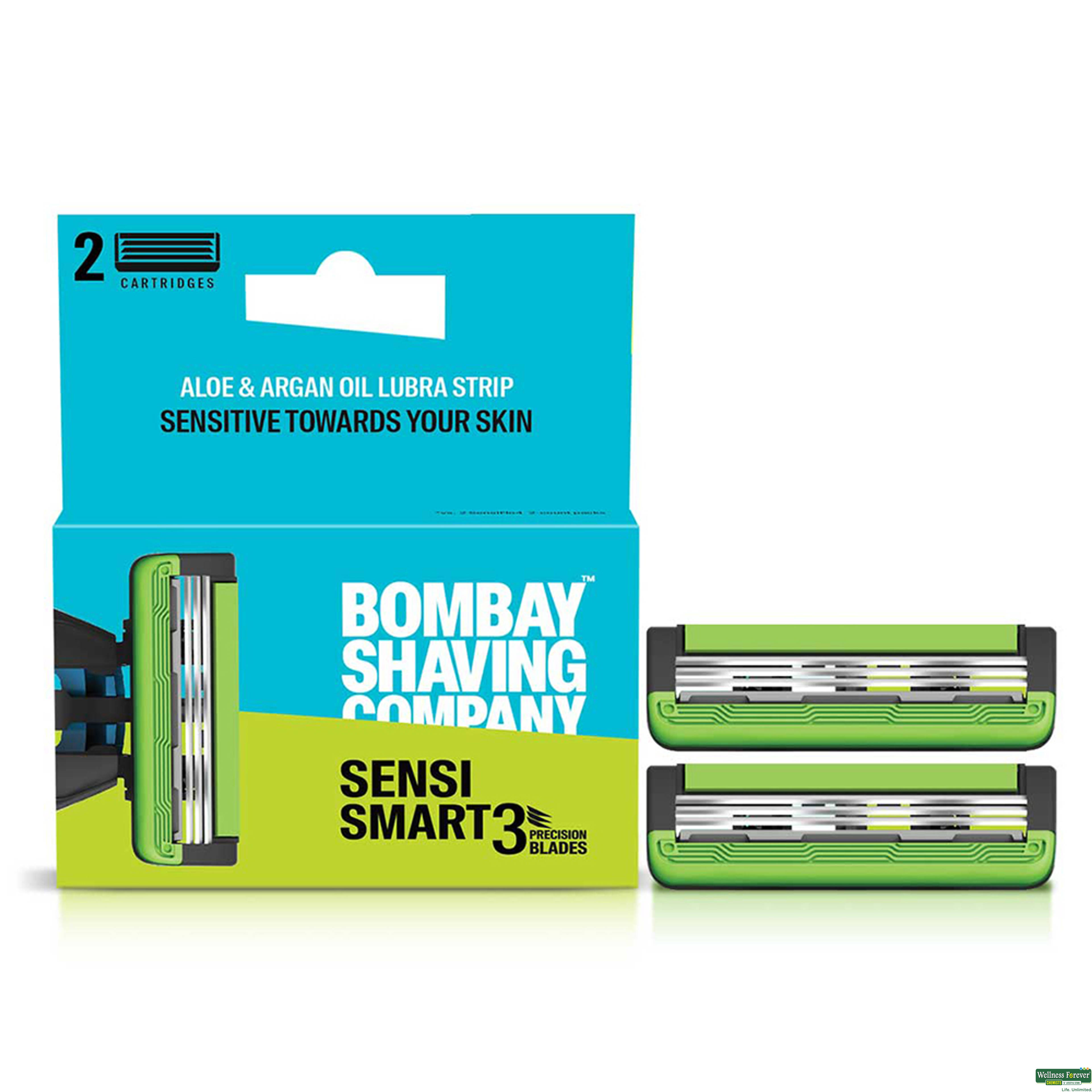 Bombay Shaving Charcoal Sensi Smart3 Cartidges Pack of 2-image