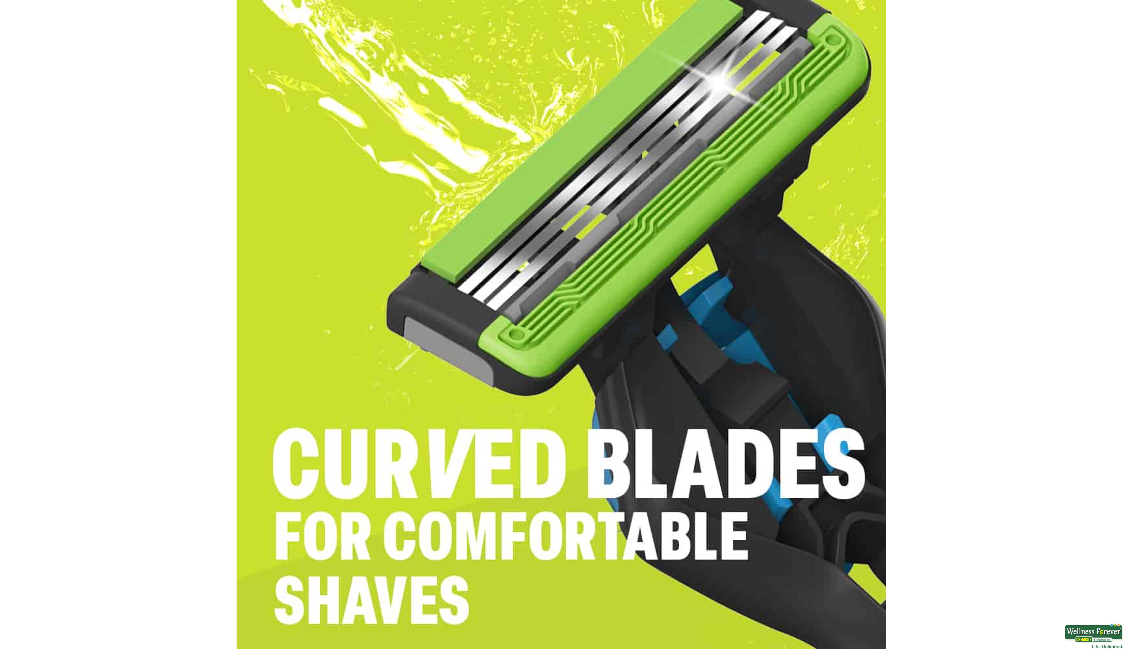 BOMBAY SHAVING CHARCOAL SENSI SMART3 CARTIDGES P02- 4, 1PC, null