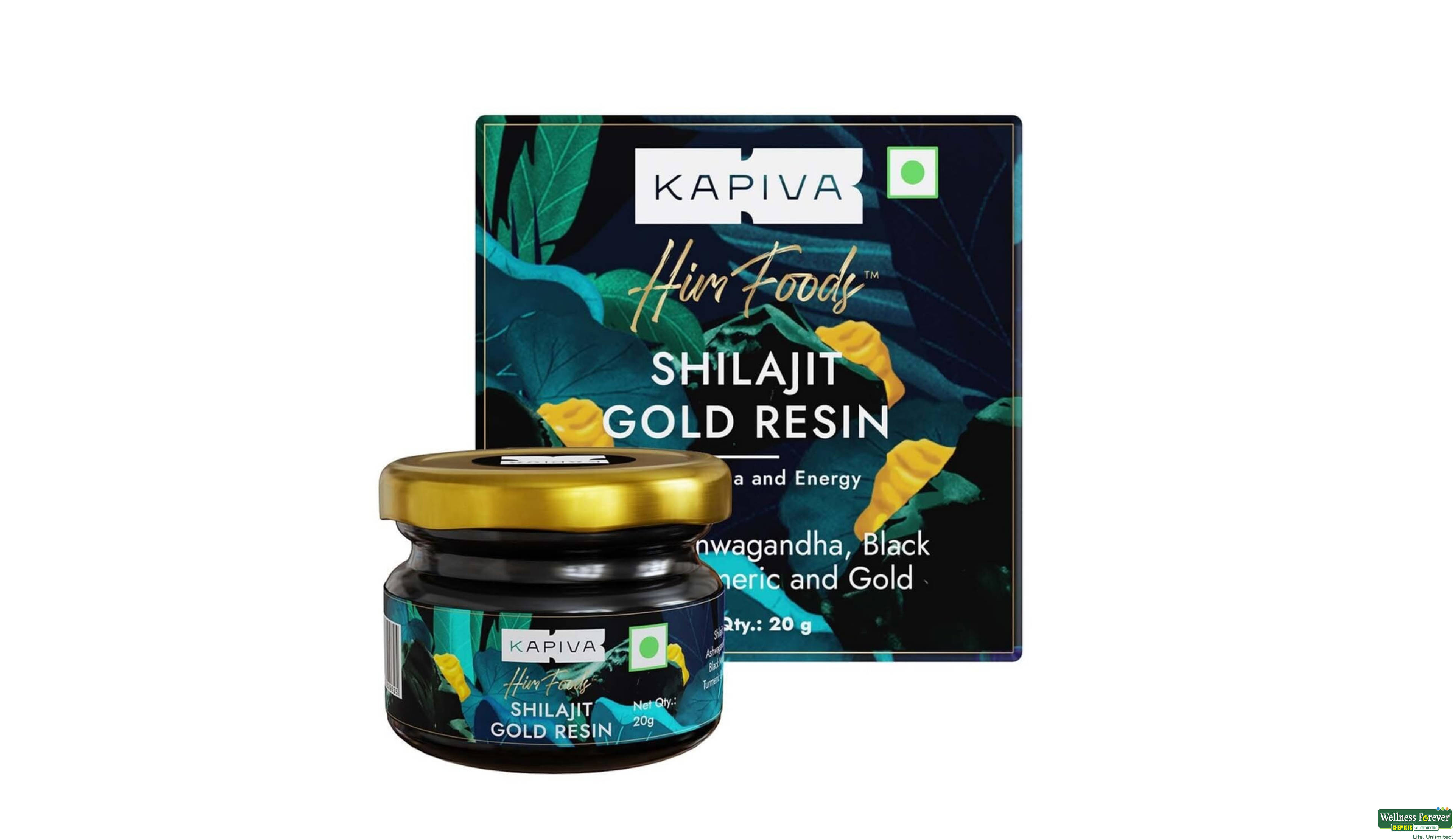 KAPIVA HIMALYAN SHILAJIT GOLD RESIN PASTE 20GM- 1, 20GM, null