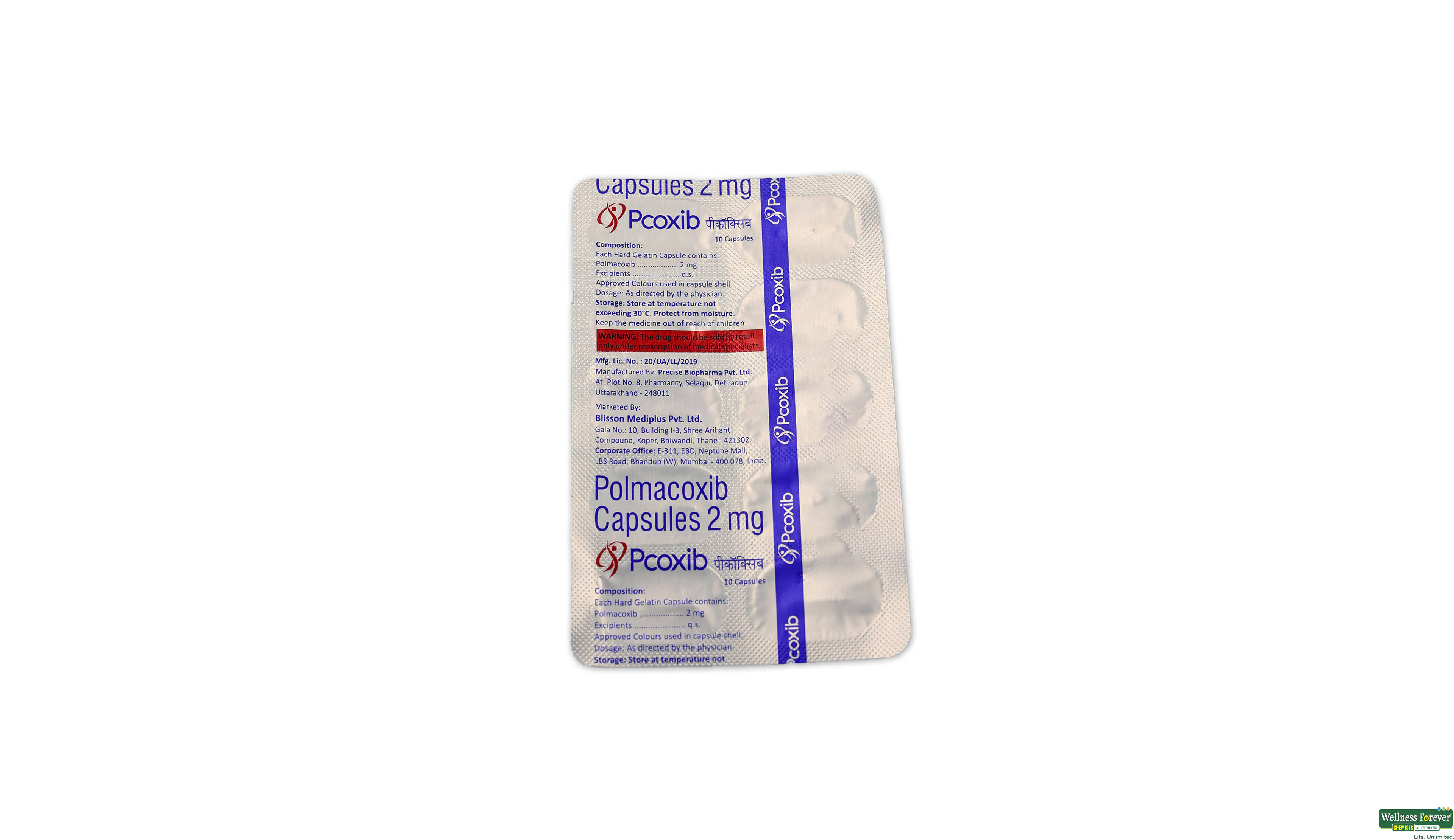 PCOXIB 2MG 10CAP- 1, 10CAP, null