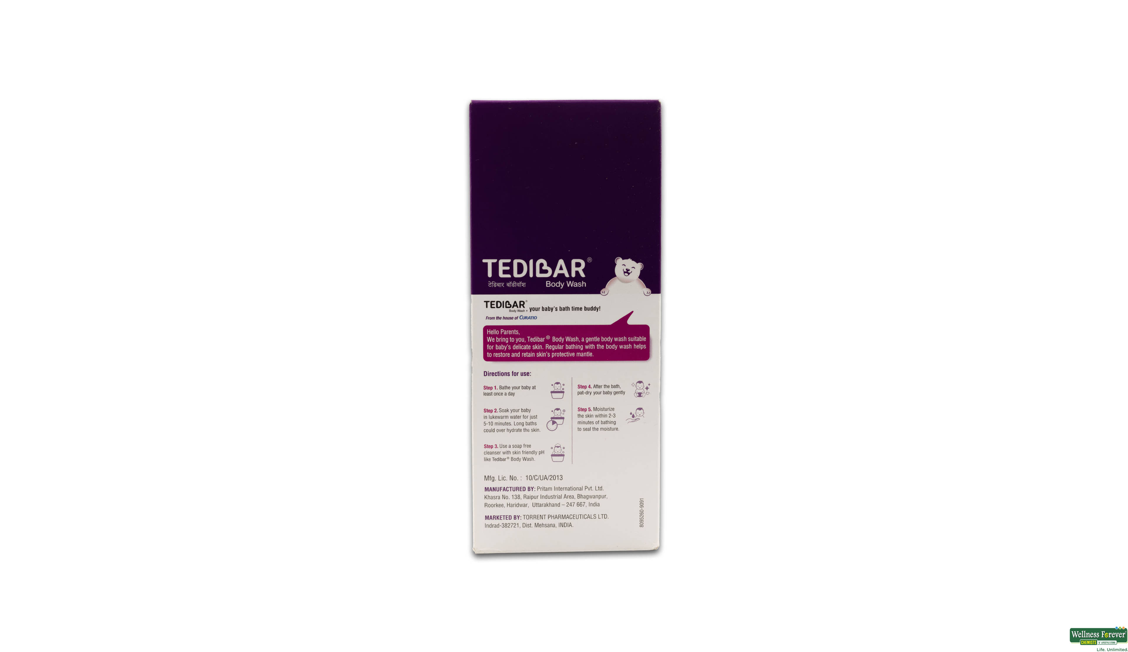 TEDIBAR BODY WASH 250ML- 2, 250ML, null