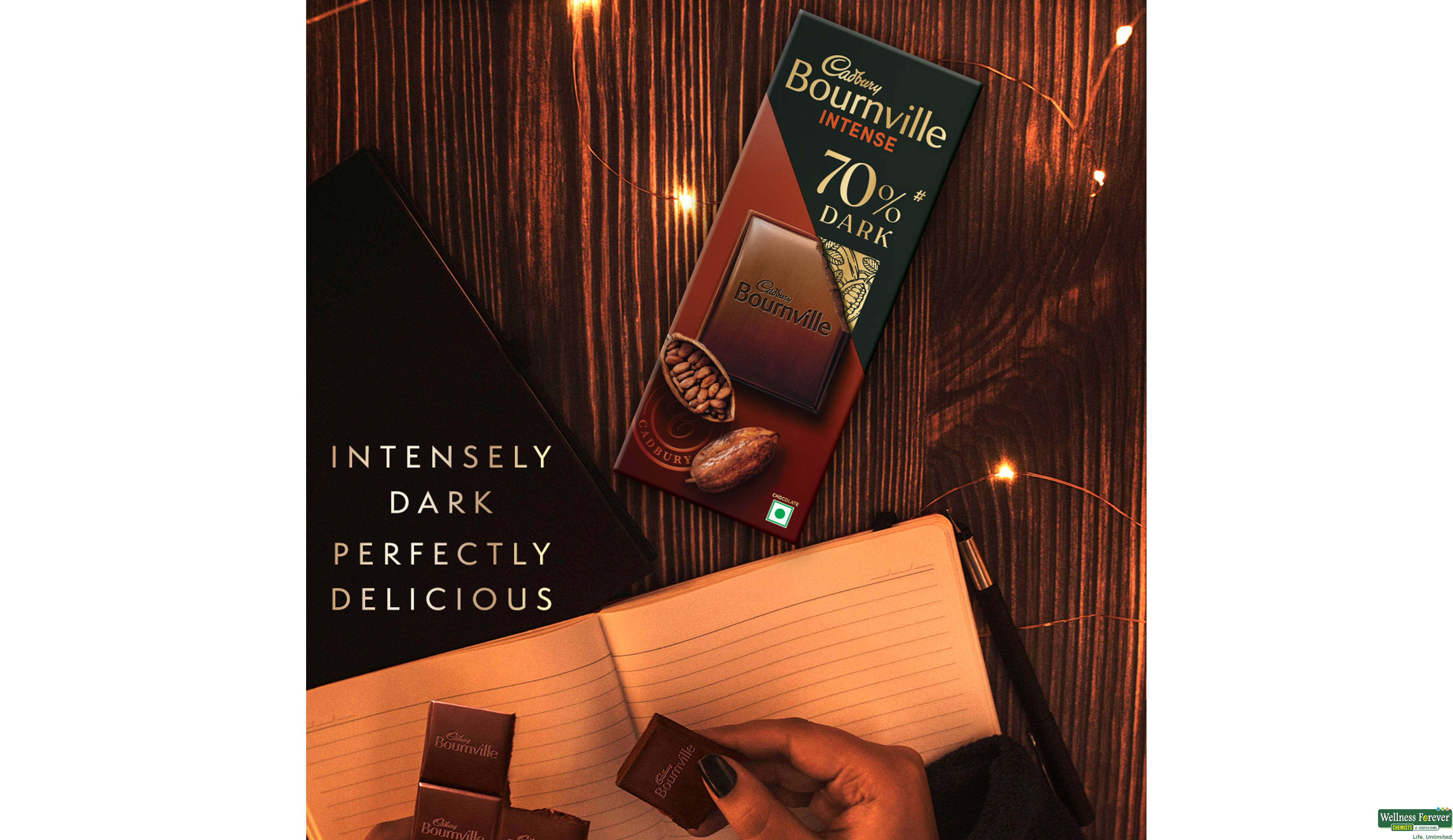 CADB BOURNVILLE 70% DARK 80 GM- 5, 80GM, null