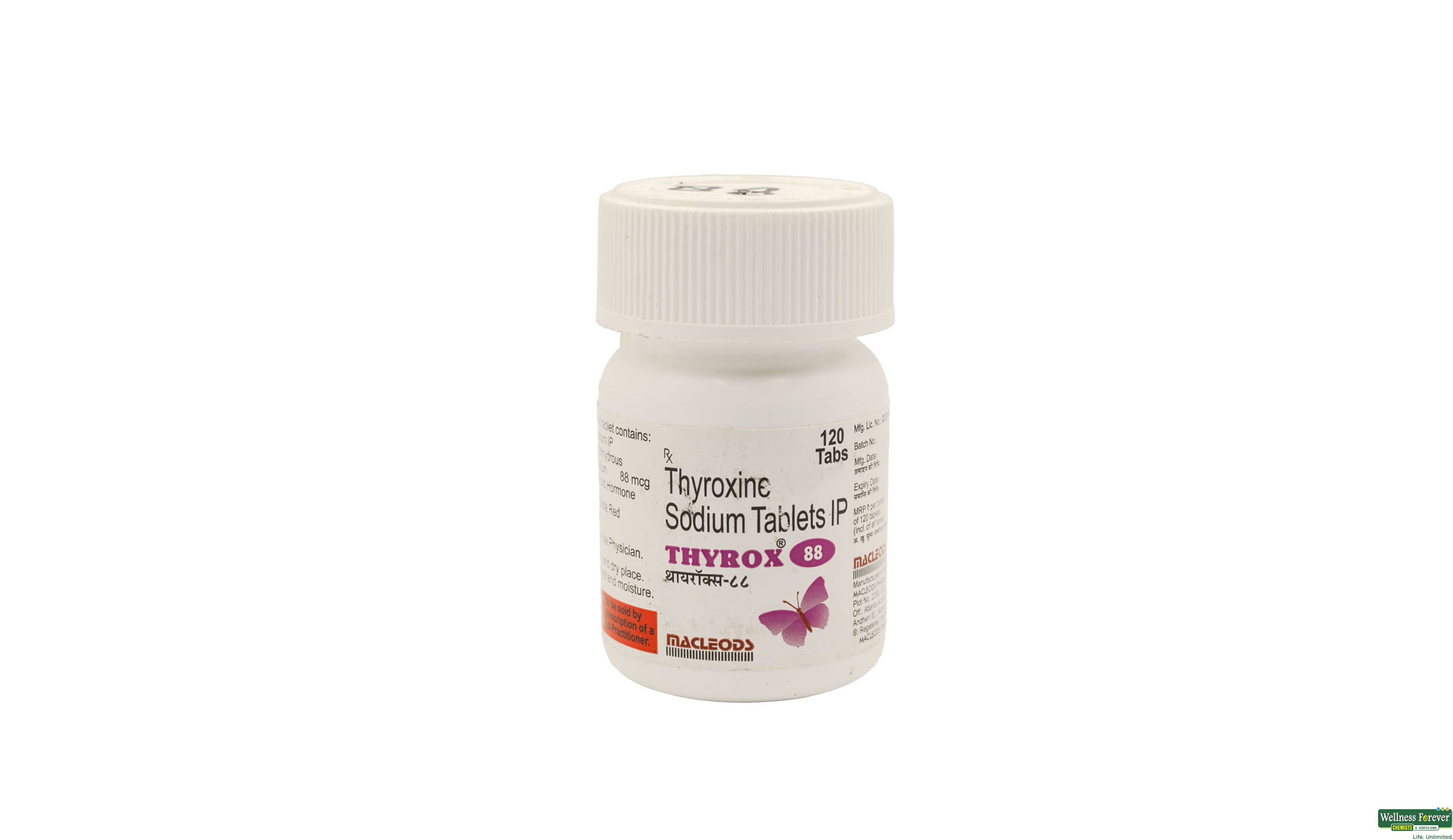 THYROX 88MCG 120TAB- 1, 120TAB, null